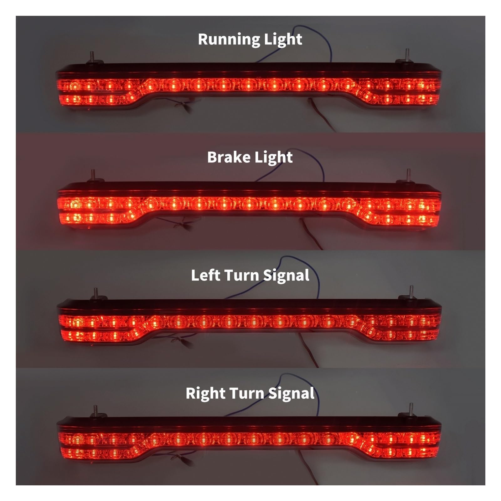 Luz de Freno Trasera Moto Para Harley Touring Para Road glide Para Ultra FLTRU 2020 Luz trasera para motocicleta, luz de freno trasera LED Tour Pack