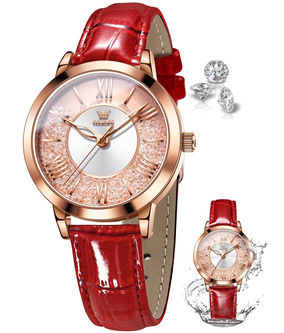 OLEVS Ultra Thin Ladies Minimalist Watch,Women's Casual Wrist  Watch,Small Analog Calendar Easy Read Watch for Women, Petite Dial Mesh  Bracelet