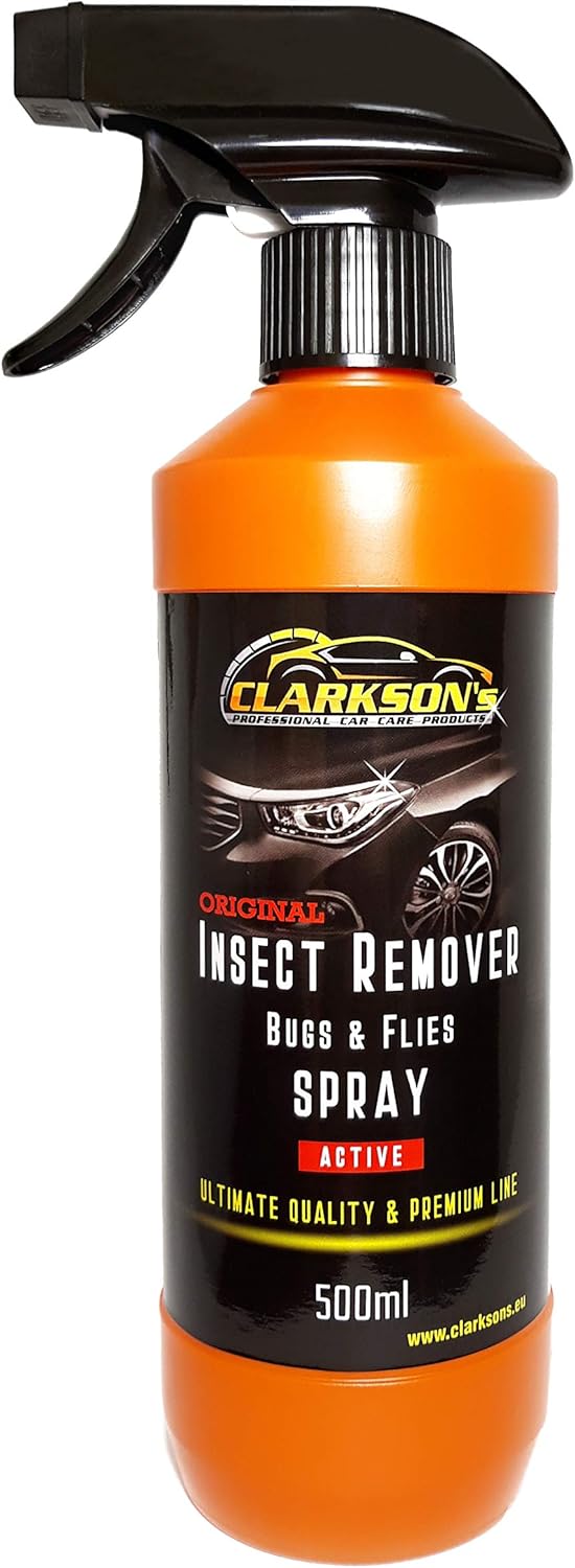 CLARKSON's Car Insect & Bug Remover Spray 500ml For Grill Windscreen