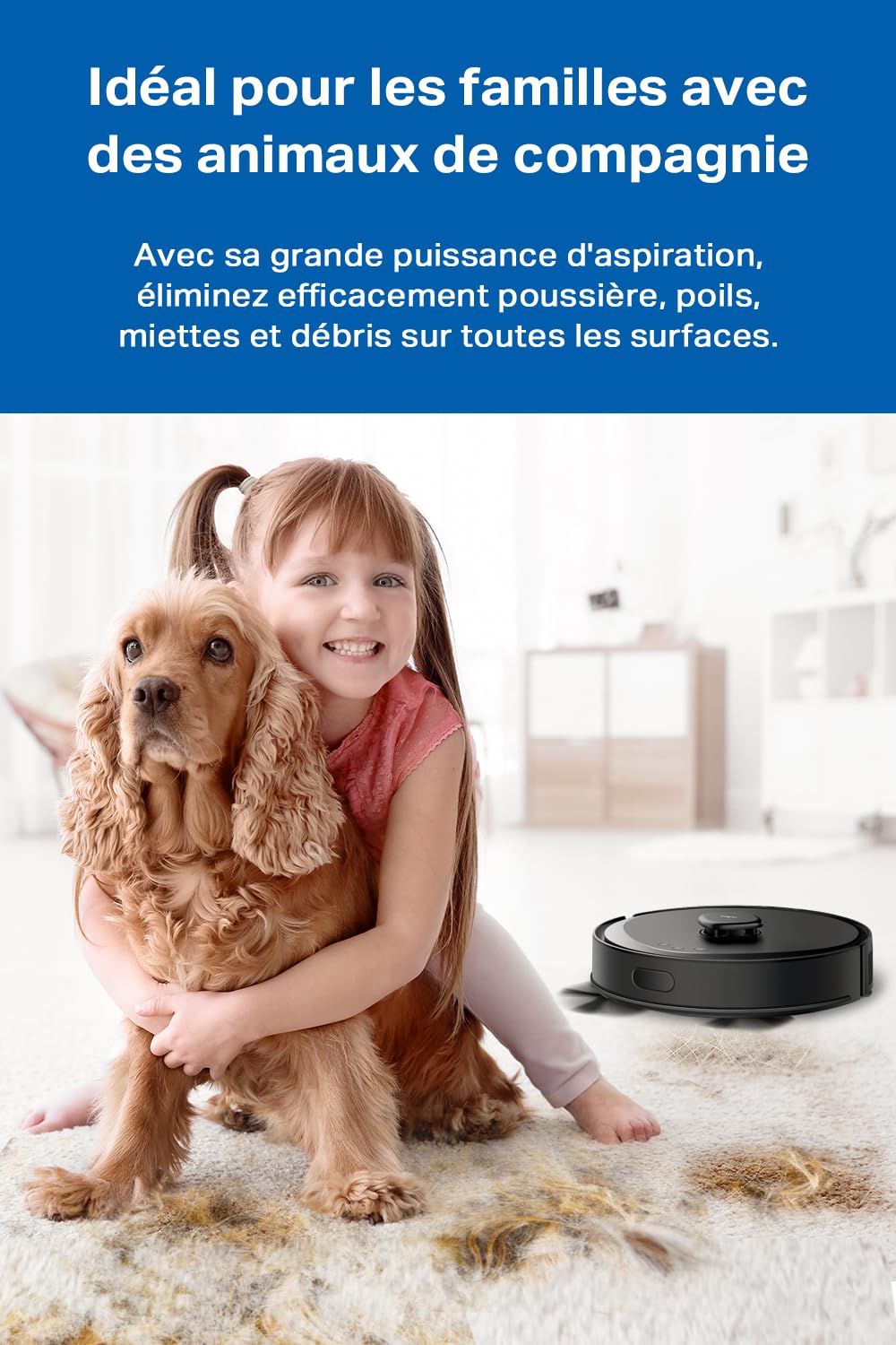 Tapo Aspirateur Robot Laveur 4 en 1 RV30Max Plus Vidage Automatique, Silencieux et Fin, Ultra puissante de 5300Pa, Navigation LiDAR, Auto-Charge Autonomie 150min, Tapis et Poils d'animaux