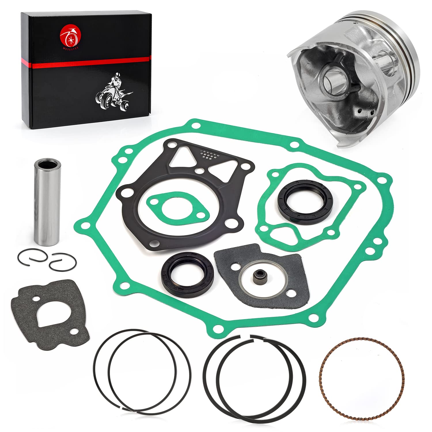 Amazon.com: Engine Gasket Rebuild Kit Oversize 0.5mm Piston & Ring