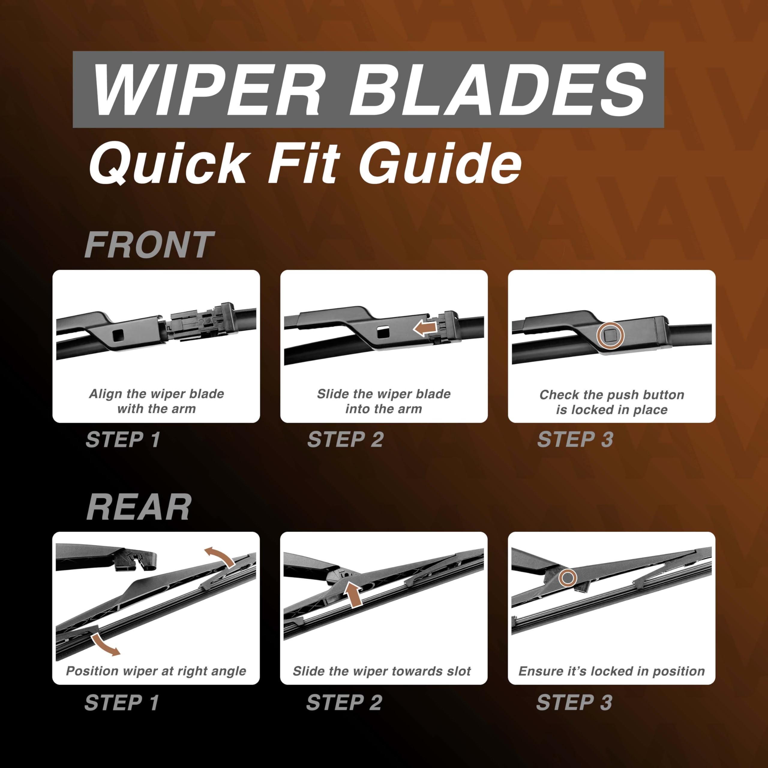 Car Front Windscreen Windshield Wiper Blades For Ford Focus MK2 04-On - View #5