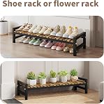 Vertical Shoe Rack (Black, 1-Tier)