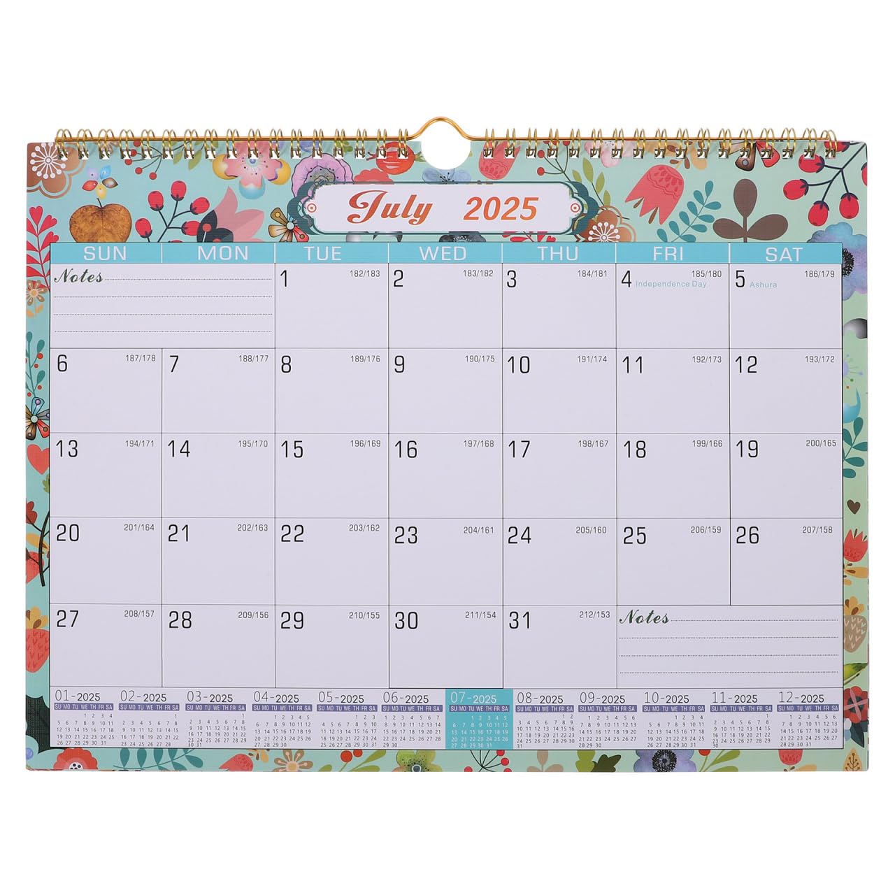 STOBOK 2026 Wall Calendar Large Twin-wire Binding Monthly Calendar with Thick Paper