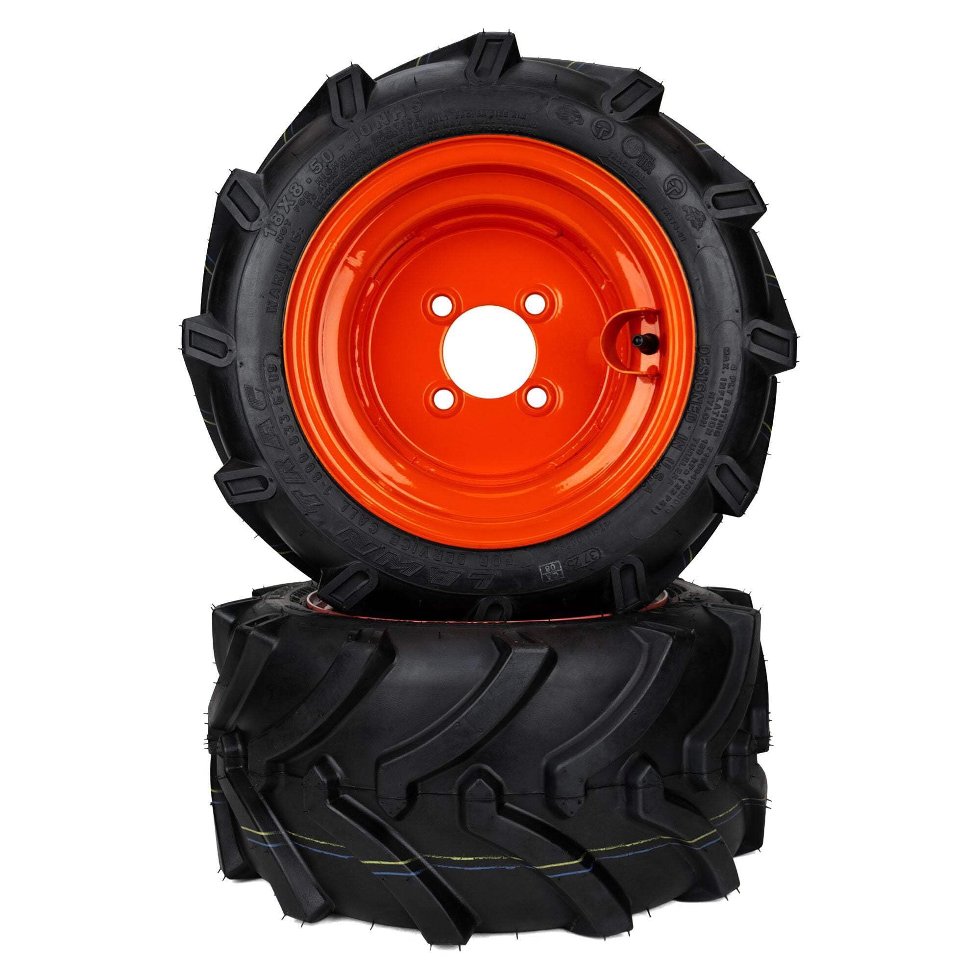 Amazon.com: (2) Aggressive Tire Assemblies 18x8.50-10 Fits Kubota