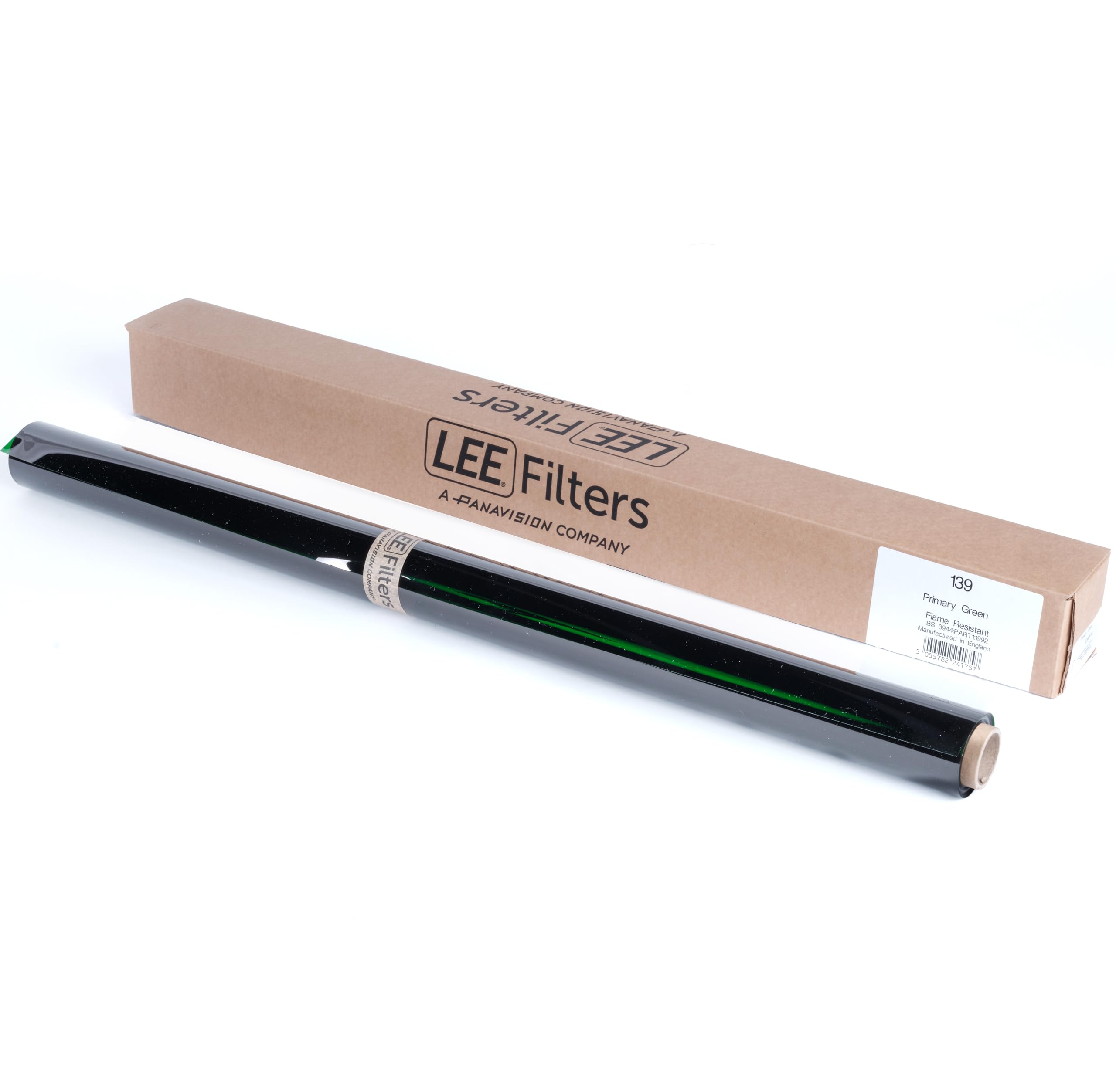 LEE Filters 139 Primary Green Compact Roll - 2ft Wide Polyester Lighting Gel for Set Lighting and Cyclorama Lighting - Made in the UK