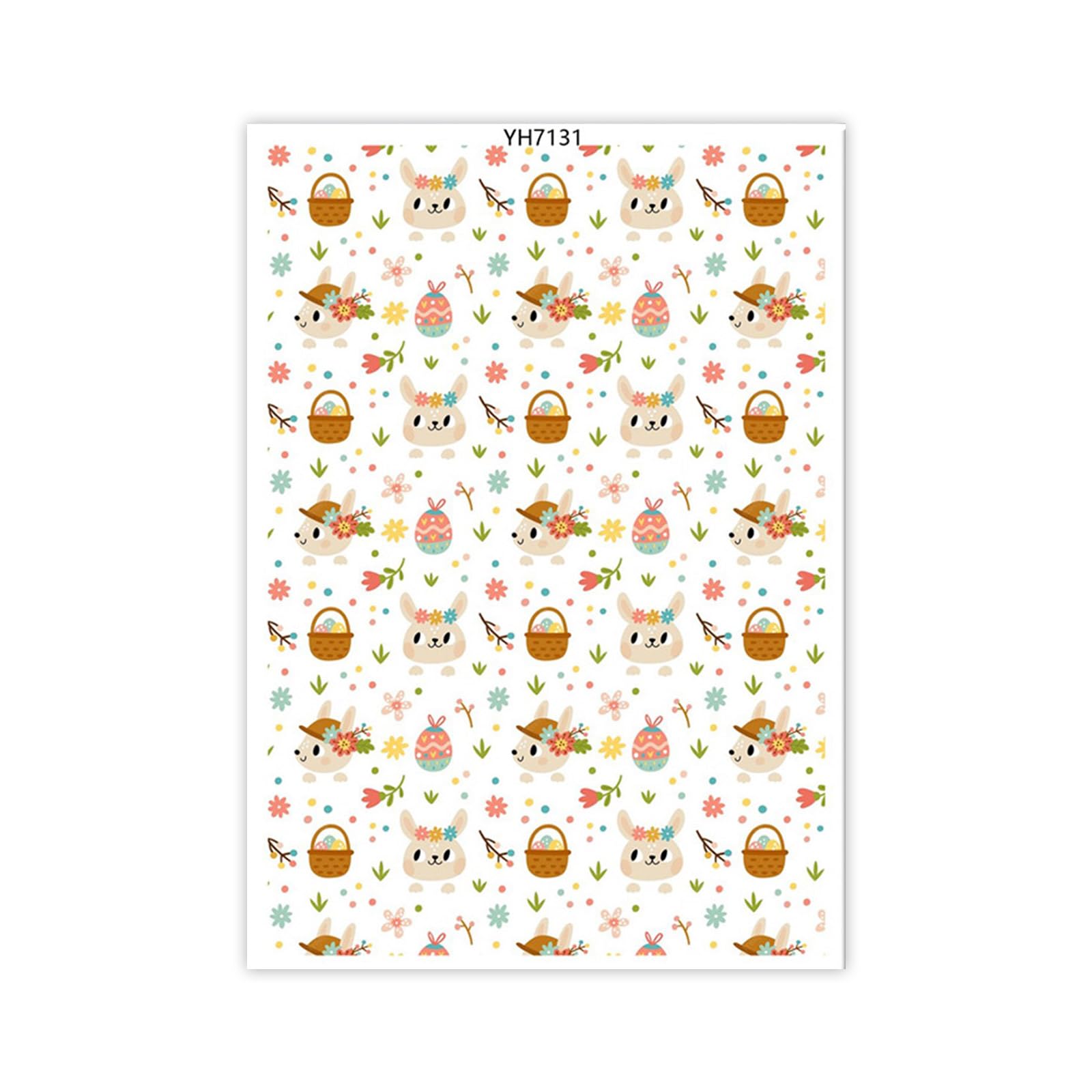 YWLUUOO Easters Colored Eggs Transfer Paper Water Soluble Clay Transfer Paper Decal for Clay Earrings Jewelry Making