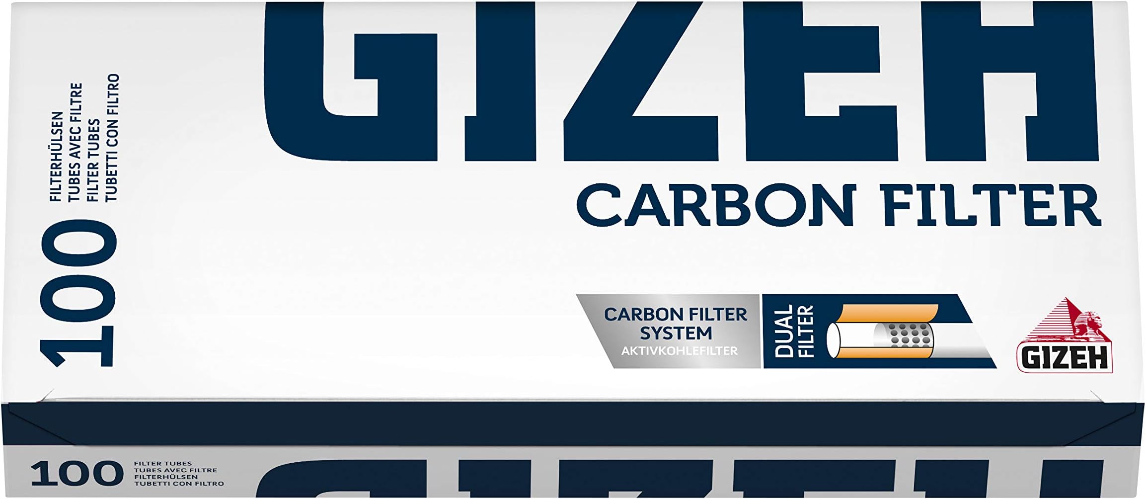 Gizeh Activated Charcoal Cigarette Filter Tubes