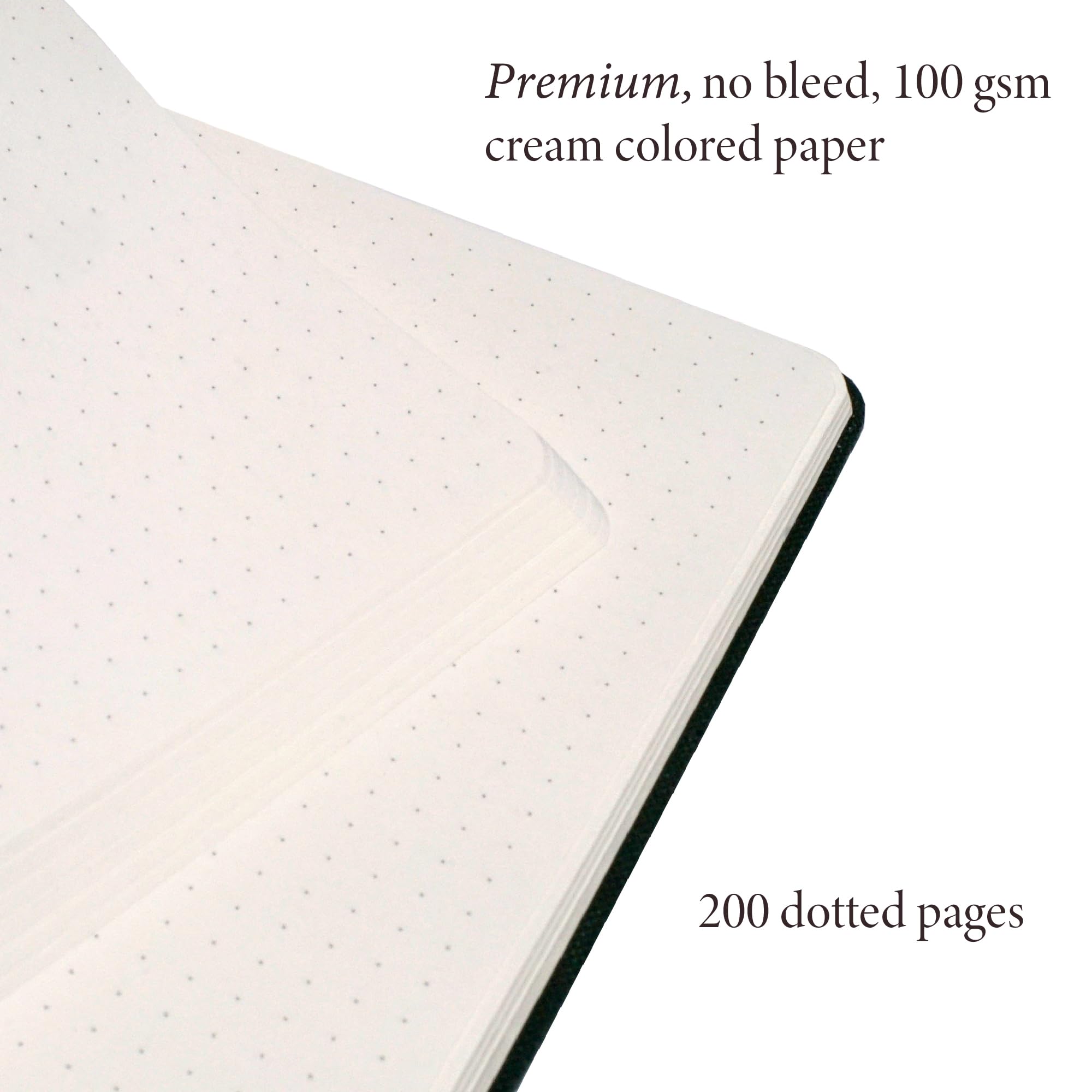 Anecdote Dotted Journal Notebook. Hard Cover, Dotted, Thick 100 gsm Paper, A5 size: 8.3 inches x 5.4 inches. Use for School, Office, Home or Business. (Blossom)