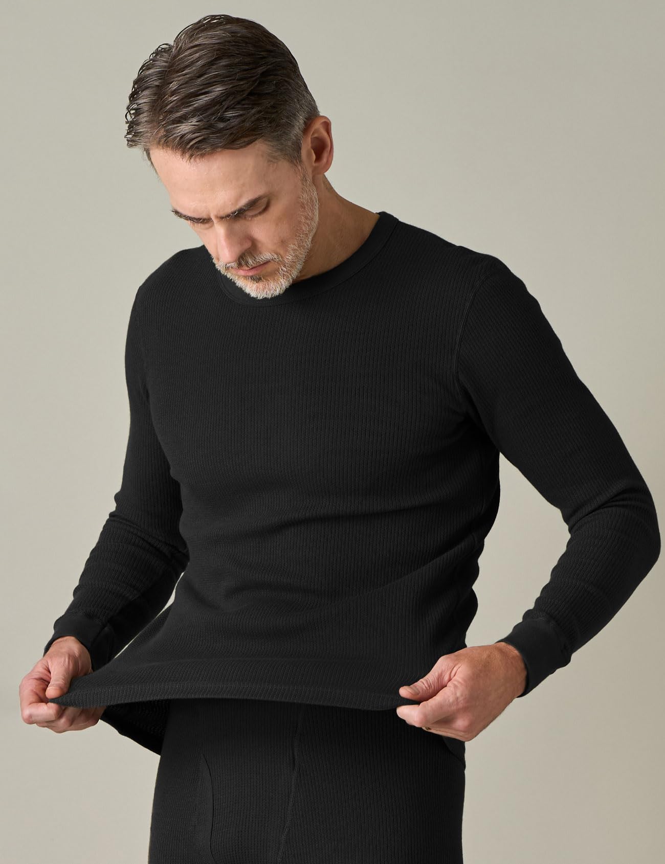 LAPASA Biancheria Intima Termica a Maglia Waffle da Uomo – Set con Maglia Termica e Pantaloni o Maglia Singola (Warm/Extra Warm) M60