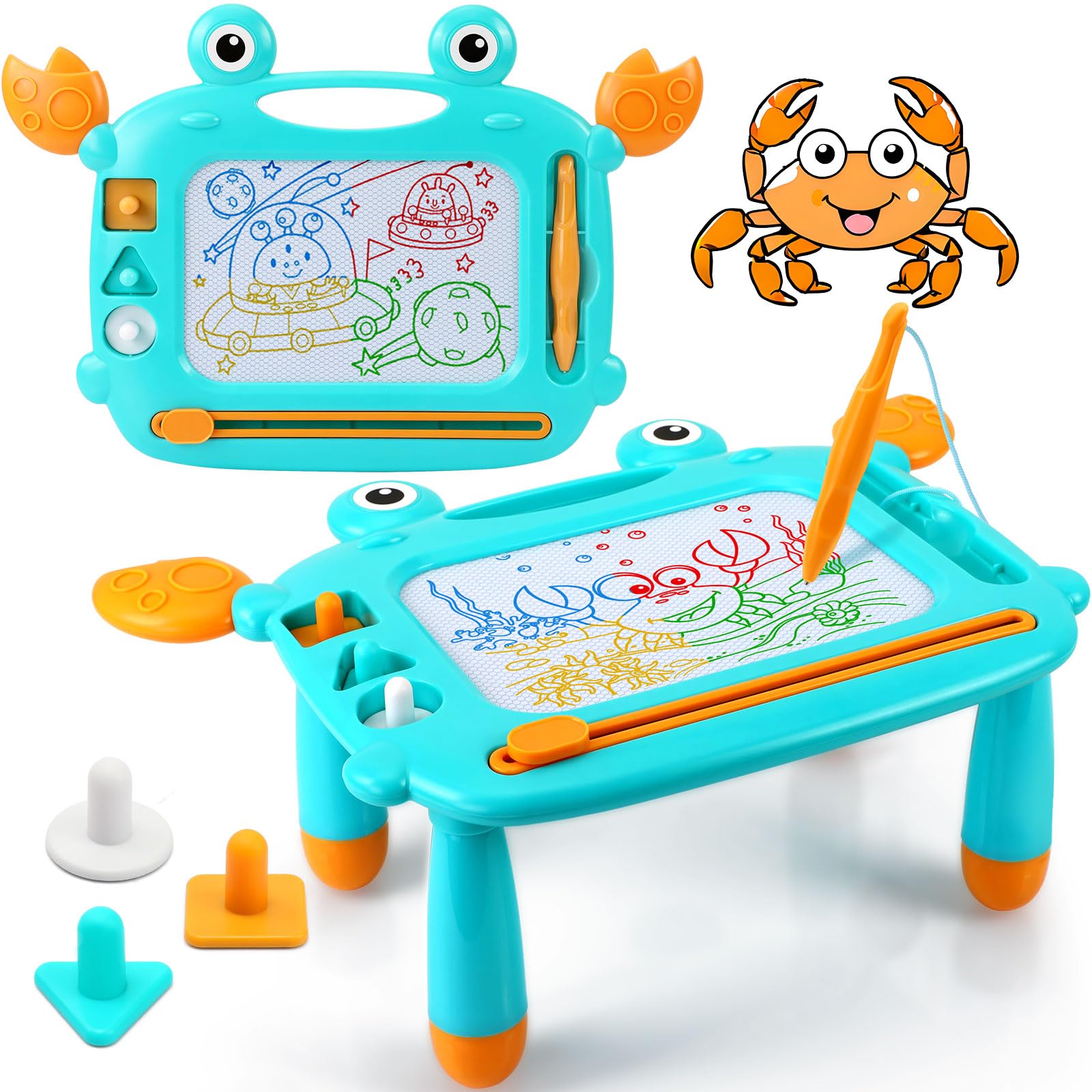 Toddler Toy 1-3, Magnetic Drawing Board, Baby Toy for 12 Months, Toddler Girls Boy Toy, Writing Doodle Board, Learning Educational Kids Unicorn Toy for 1 2 3 Years Old Girls