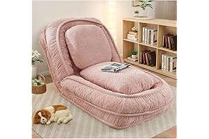 Comfortable Human-Sized Pet Bed for Relaxation and Lounging