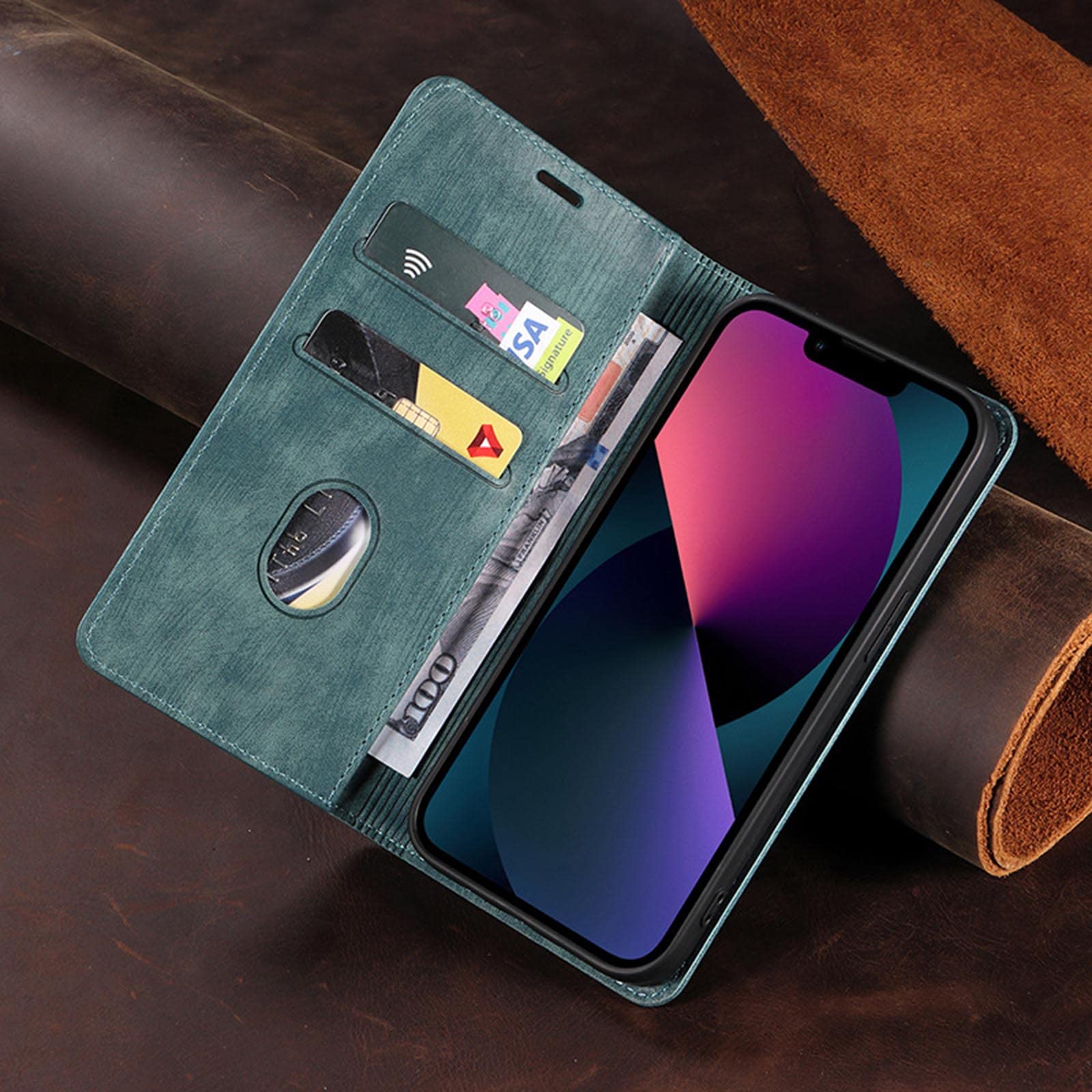 Funda para Sony Xperia 1 IV, Magnética Funda con Ranura para Tarjetas Y Soporte Plegable A Prueba De Golpes Anti-Rasguño Estuche,Negro