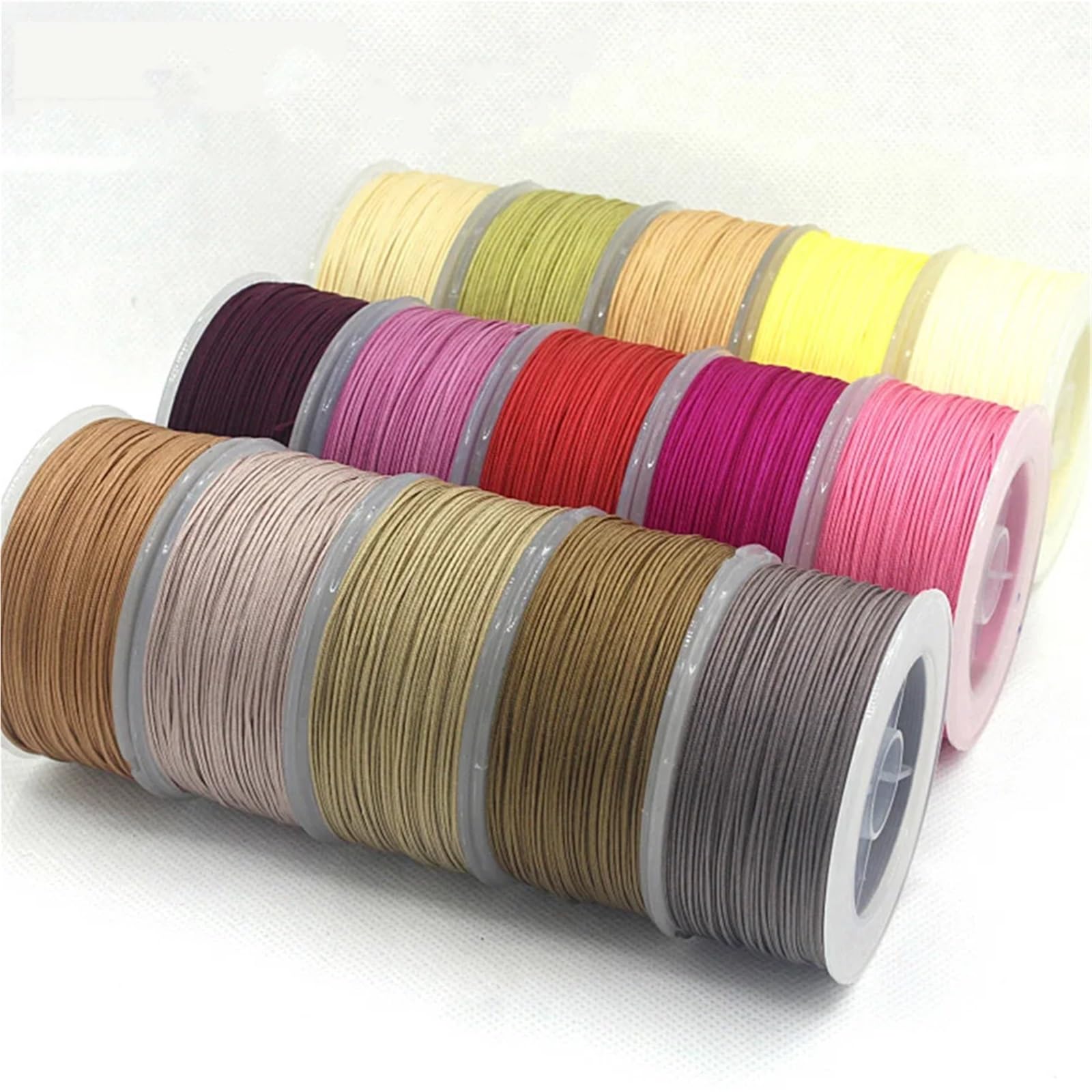 Hilo para Pulseras, Hilo for Pulseras 3Rollos for PulserasCordón De Nylon Nudo Chino Cuerda De Macramé Pulsera Hilo De Cuentas
