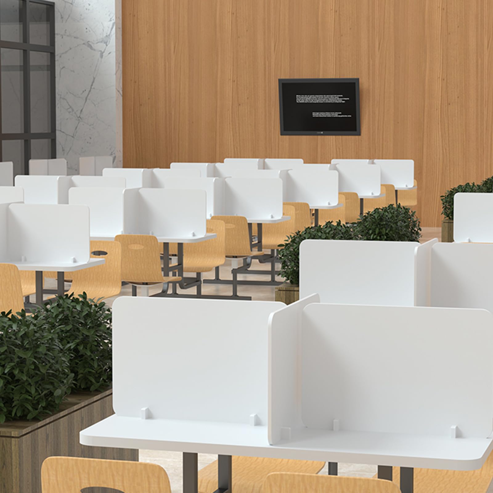 Akustyczna ścianka działowa na biurko, wolnostojąca przegroda redukująca hałas, dla biura i studentów, panel prywatności, separator biurkowy, zwiększenie ostrości i produktywności