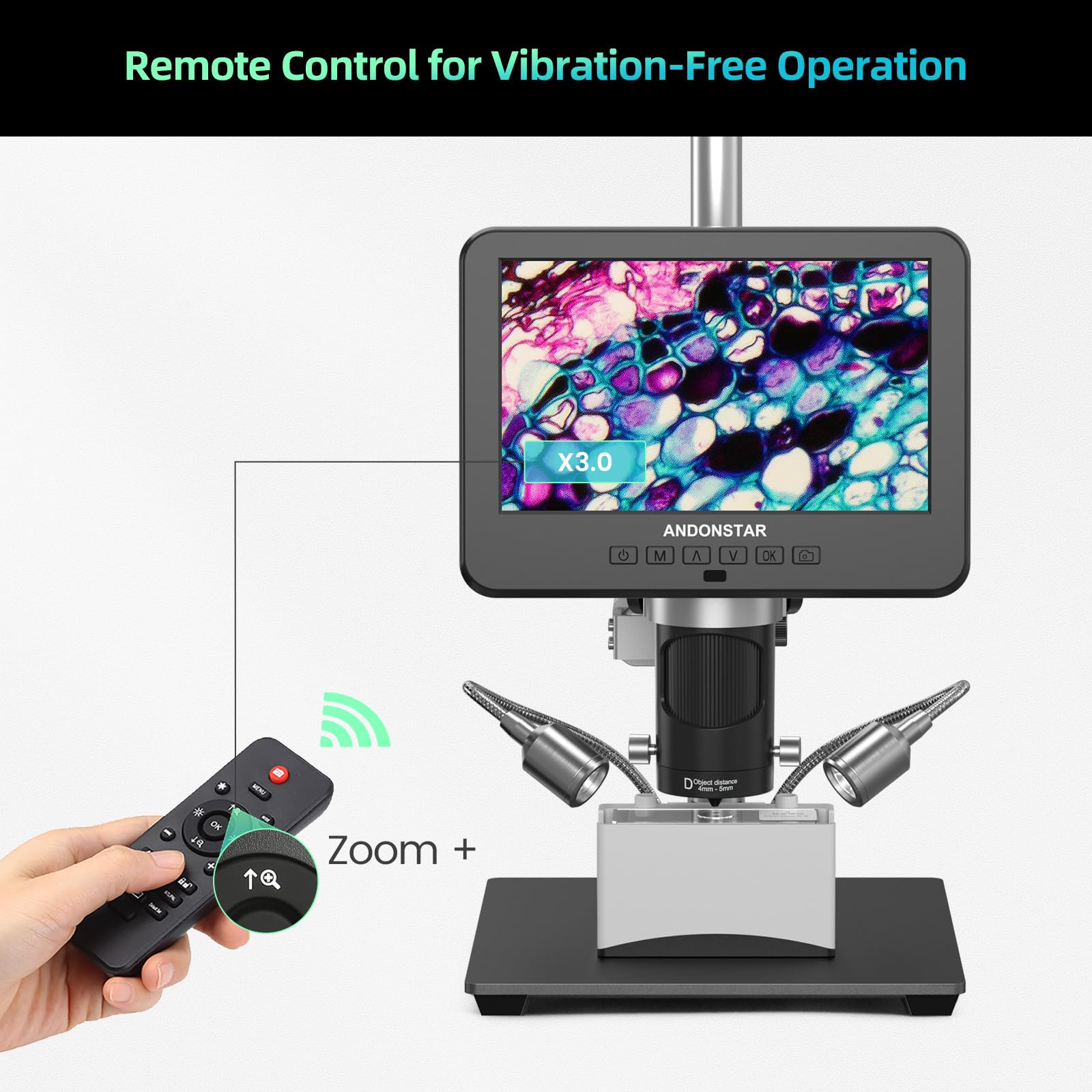 Andonstar 3 Lens Digital Microscope - 2160P HD -7