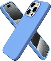 Vista 55 de ORNARTO Funda compatible con iPhone 15 Pro de 6.1 pulgadas, silicona líquida de 3 capas cubierta completa de goma de gel suave, funda protectora
