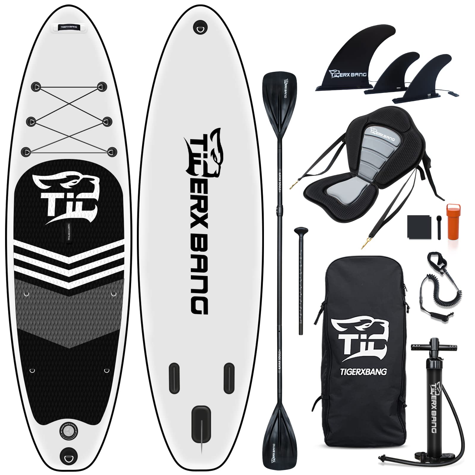 TIGERXBANG SUP Board Stand Up Paddle Board |320x80x15cm | for Adults/Kids| ISUP Surfing Complete Kit|
