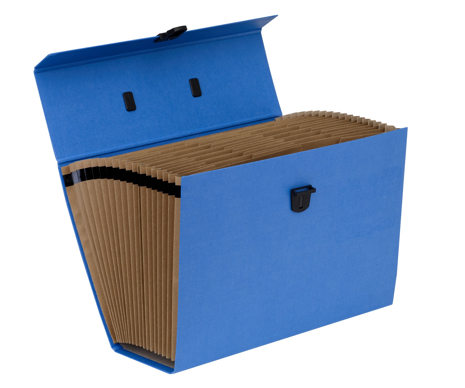 Fellowes Bankers Box - Clasificador de fuelle con 19 secciones y cierre de seguridad, color azul