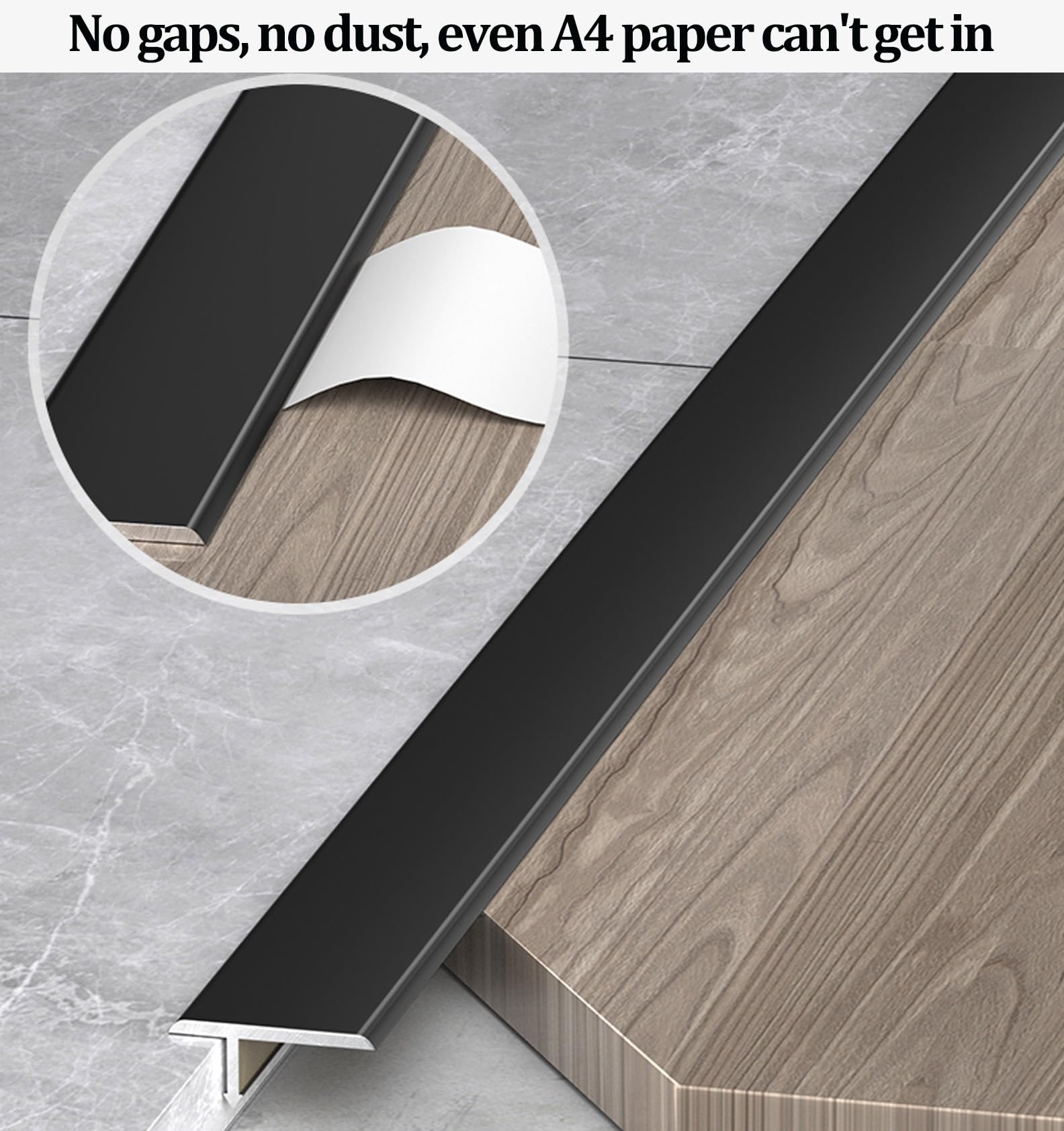 3 Stück Türschwellen Leiste, T Profil Aluminium, Arbeitsplatte Abschlussleiste, Teppichleisten üBergangsprofil, Türleiste, Arbeitsplatte Abschlussleiste für Bodenfugen, Treppenschwellen(Gold,Width 8MM