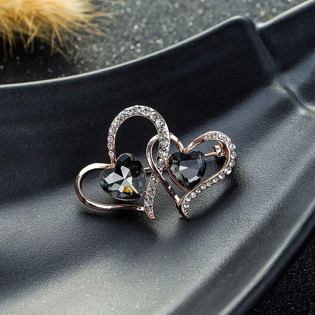 WXKAGF Broche Broche De Moda Creativa para Mujer, Broche De Diamantes De Imitación De Cristal, Joyería, Vestido, Bufanda, Chal, Clip
