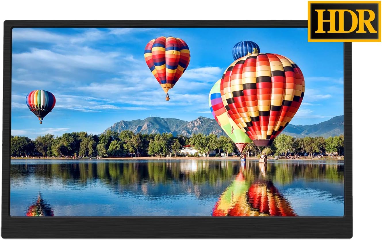 UPERFECT 15.6" Computer Display 4K Game Monitor 3200×1800 IPS Screen FreeSync Low Blue Light Dual Speakers Fit for Mini HD DP USB DC Raspberry pi Xbox PS4 Security CCTV Camera Laptop PC Win MAC