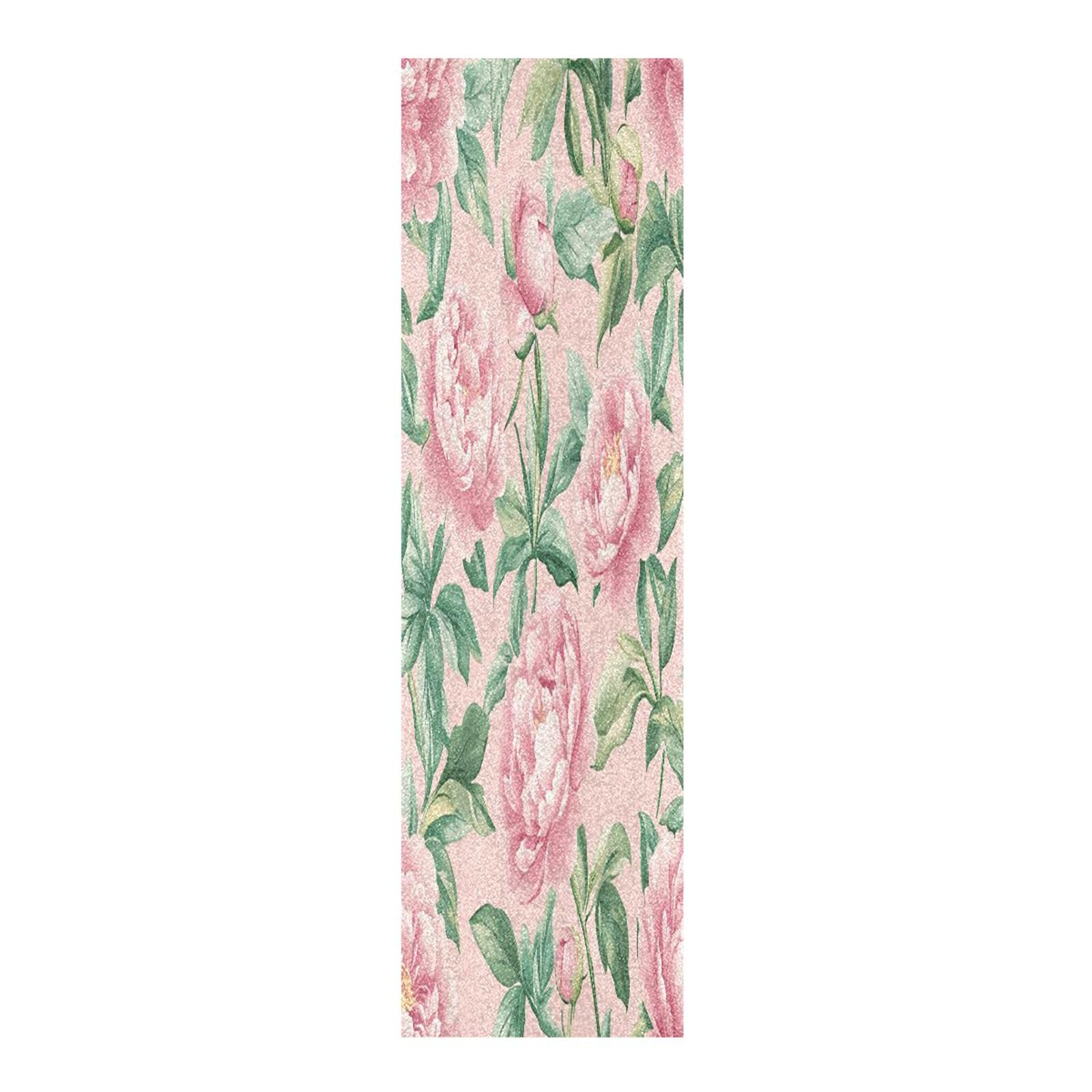 BOESI Graffiti Pink Peony Skateboard Anti-Skid Tape Paper, No Bubble Anti-Skid 33.1 
