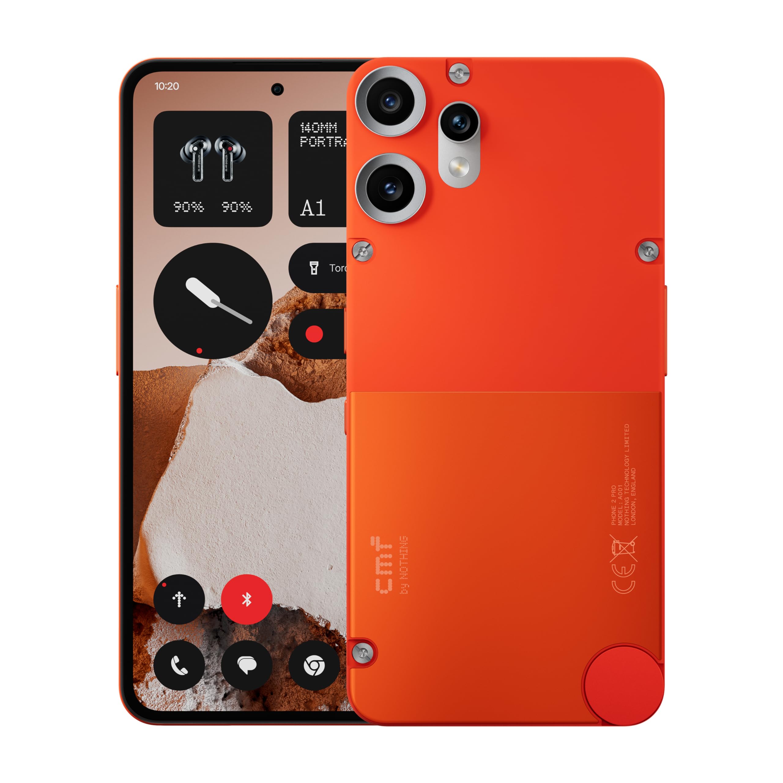 CMF Phone 2 Pro 128GB – Smartphone 5G con Fotocamera da 50MP e Zoom 20x, Display AMOLED FHD+ 6,77" a 120Hz, Batteria da 5000mAh e Nothing OS 3.2 – Arancione