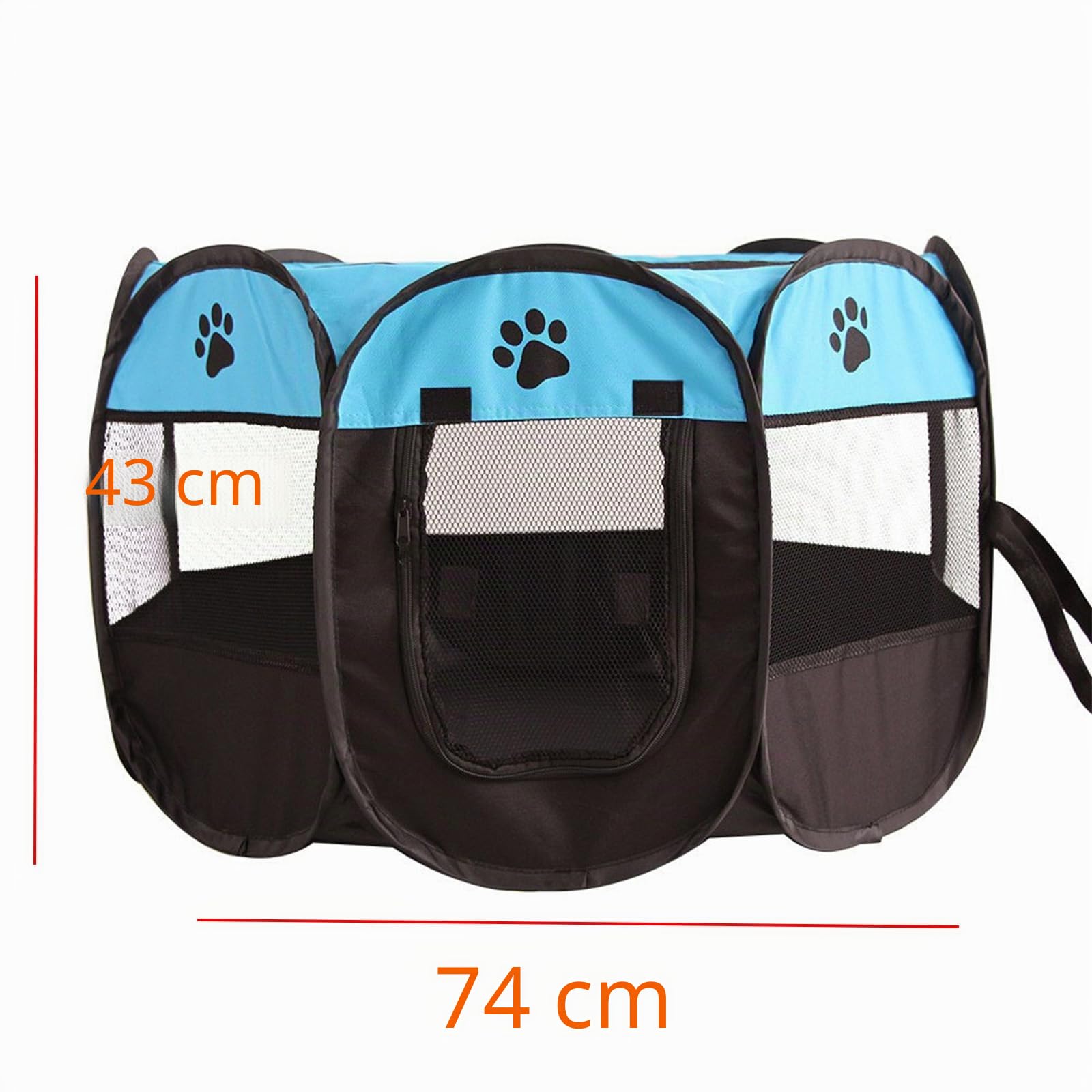 Recinto per Cani da Interno 74x74x43cm, Pieghevole Recinto per Gatti Box per Cucciolo Gattini Conigli