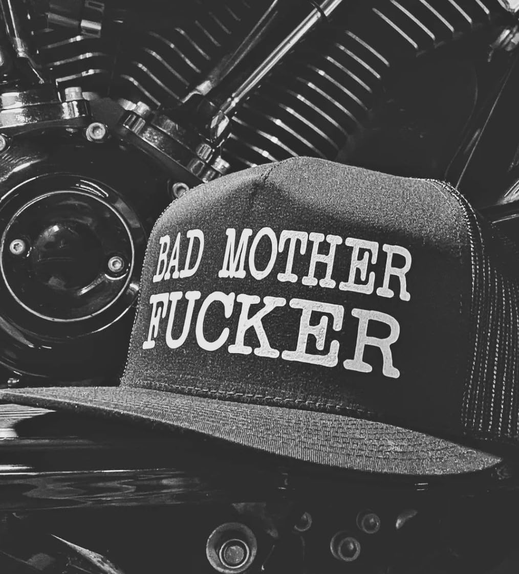 The Drive Clothing Bad MF Hat Flat Bill Black - Image 2