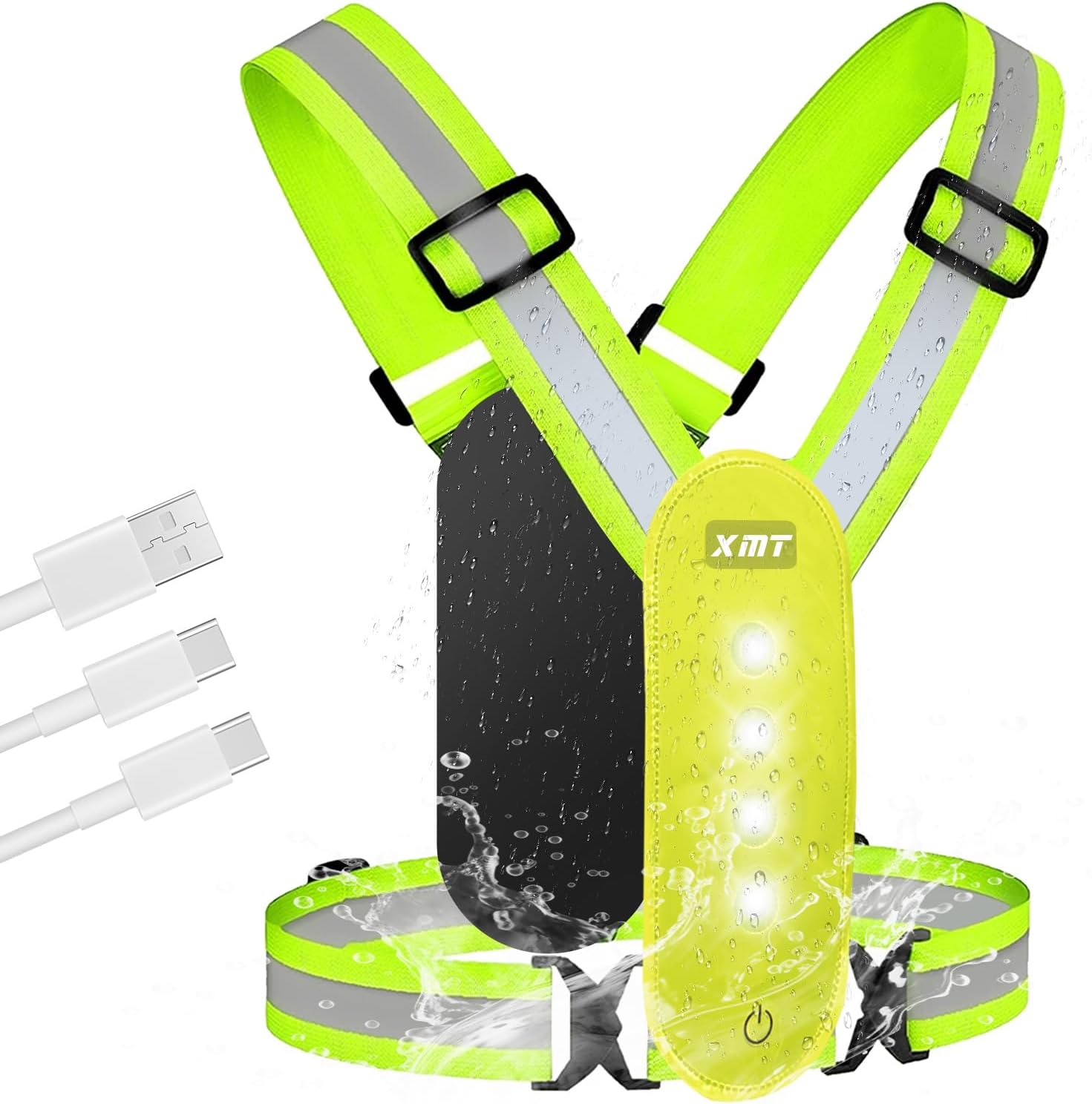 XMT Running Vest for Men with Type-C Yellow