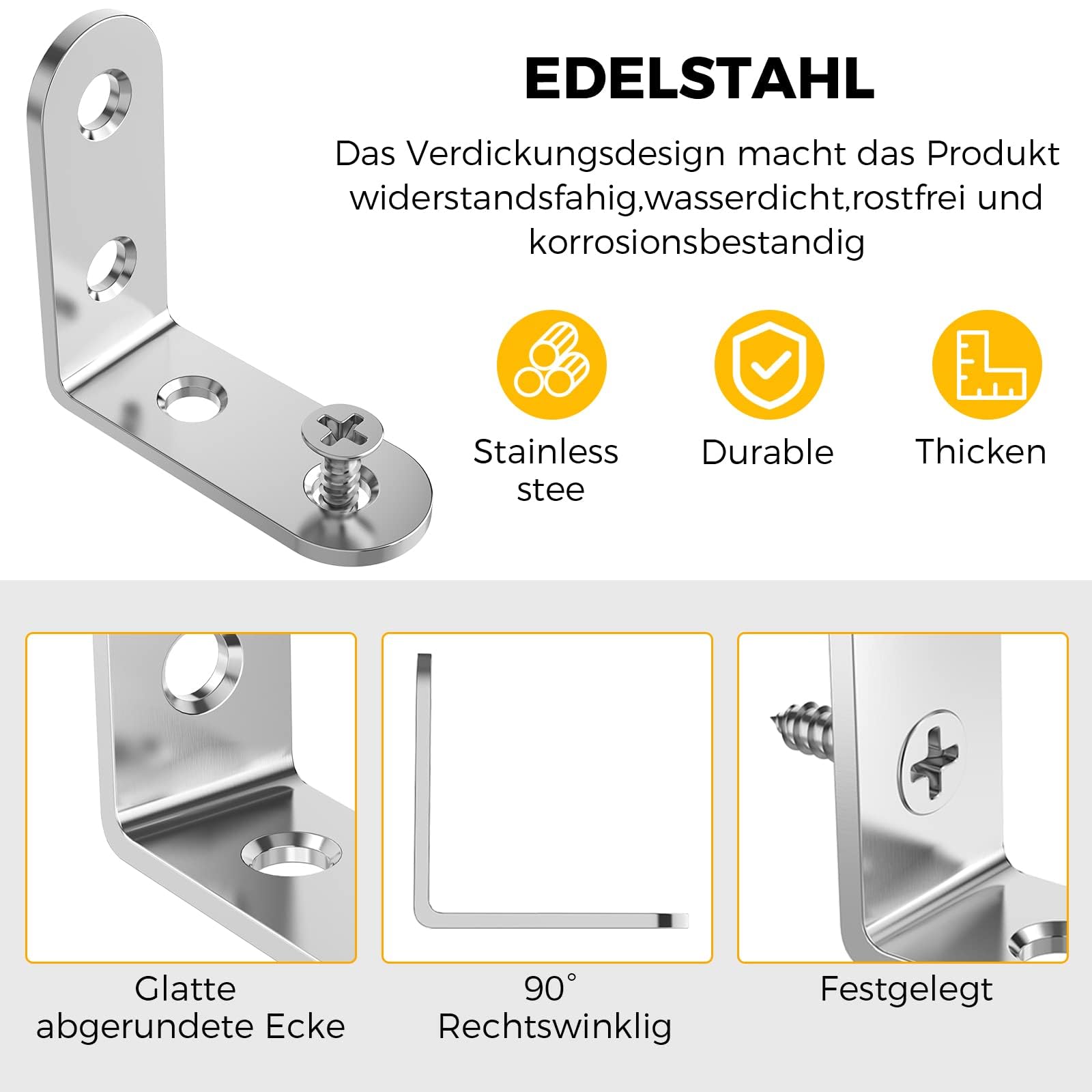 Metalen hoekverbinder - verzinkt - 100 x 100 mm kopen? - Meubelbeslag Online