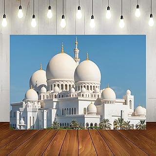 Abu Dhabi Ramadan UAE Religious Building Sheikh Zayed Background Photographic Background Religious Banner 350x230cm