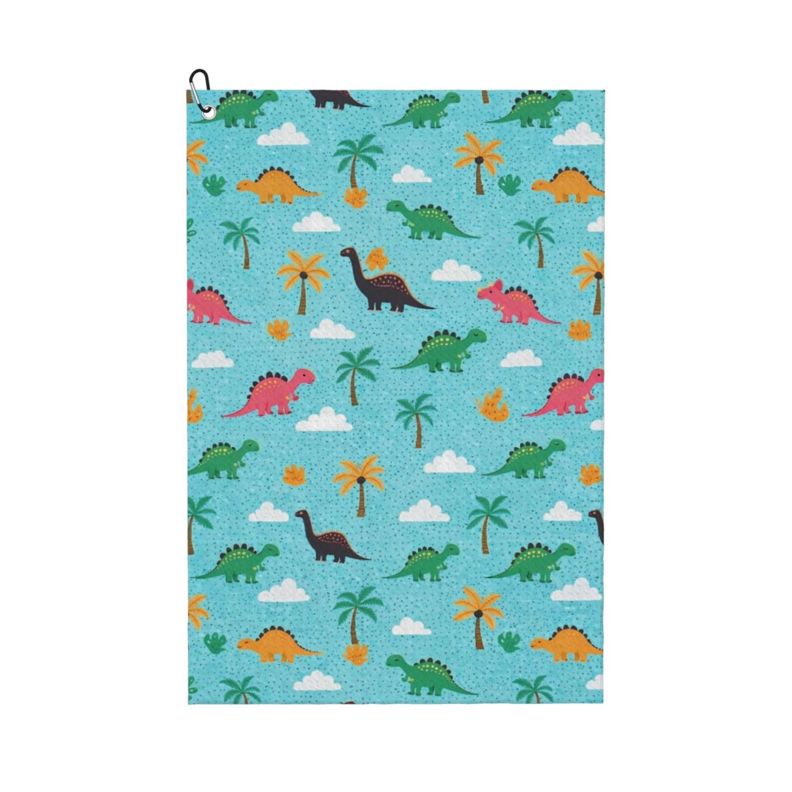 BSDFGSDD Cute Cartoon Dinosaurs Sky Blue Golf Towel 24 x 16 inches