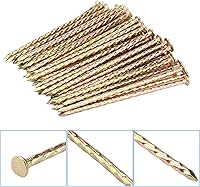 Vista 2 de 100 estacas de jardín galvanizadas de metal en espiral de 6 pulgadas, estacas de jardín de metal galvanizado no óxido, clavos de jardín para césped