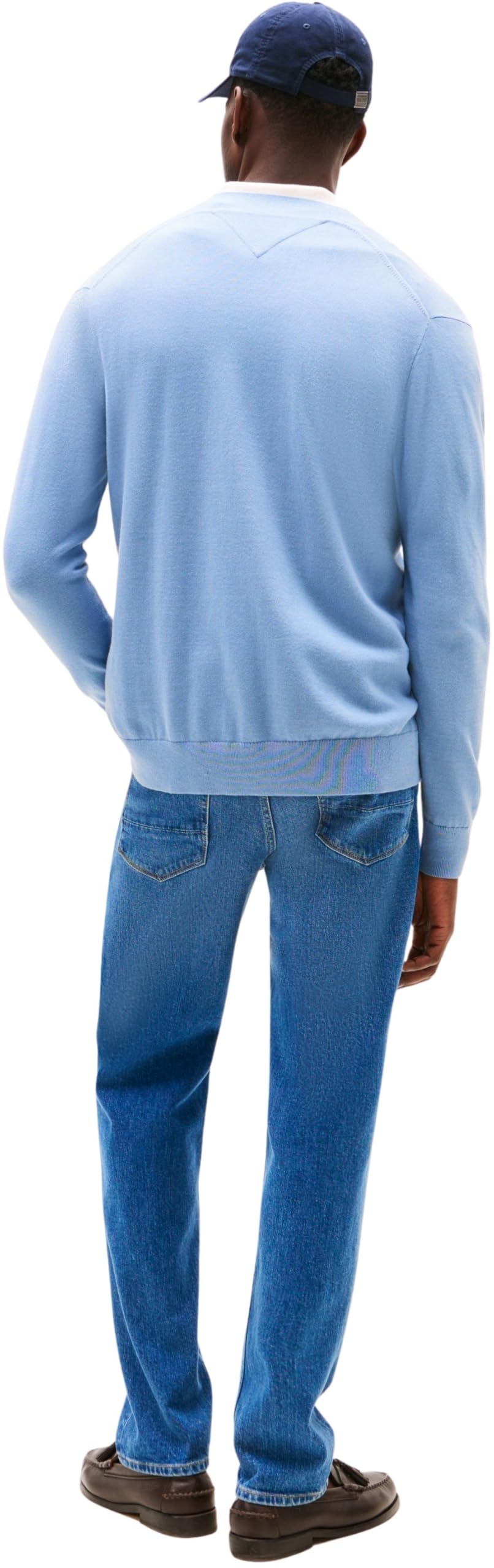 Tommy Hilfiger Uomo Cardigan Giacca in Maglia Essential Cotton con Chiusura a Bottoni