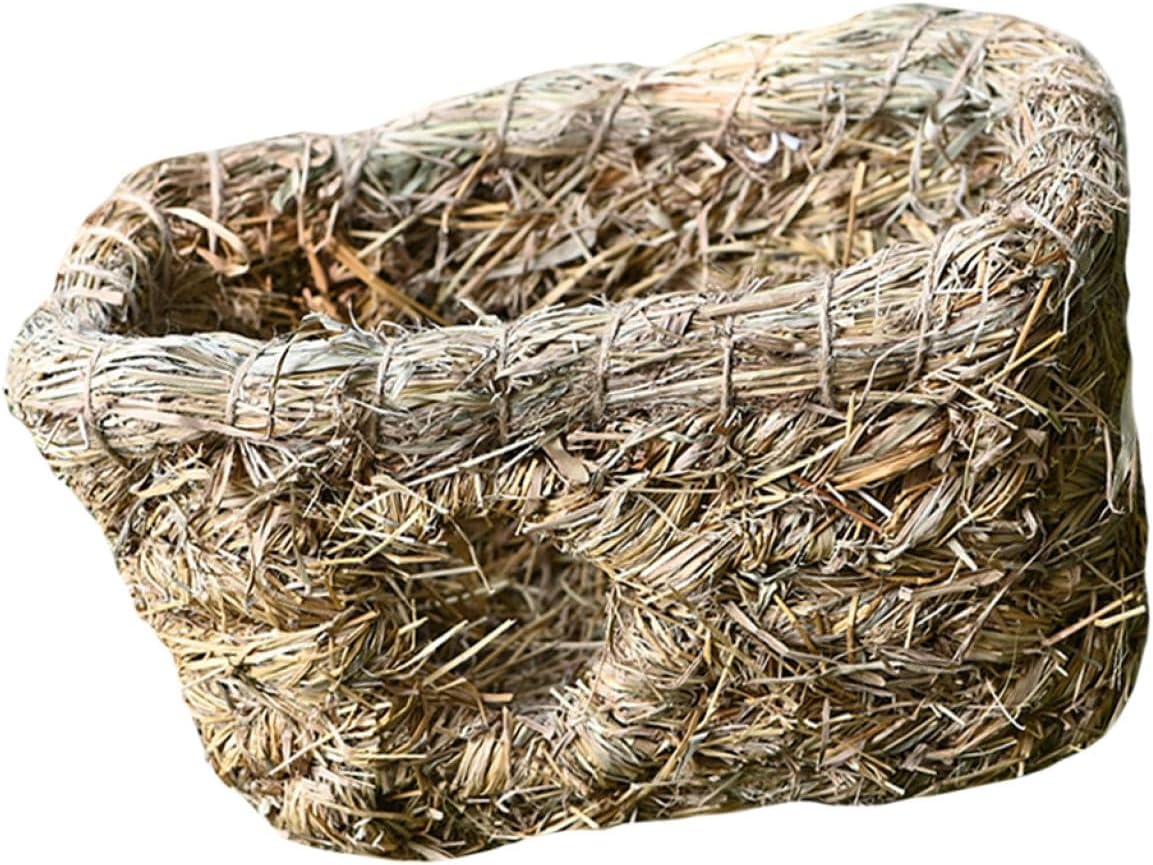 2 Pcs Nest Hand-made Design House Practical Playground Mountain Grass Indoor for Rabbit and Holland Pig