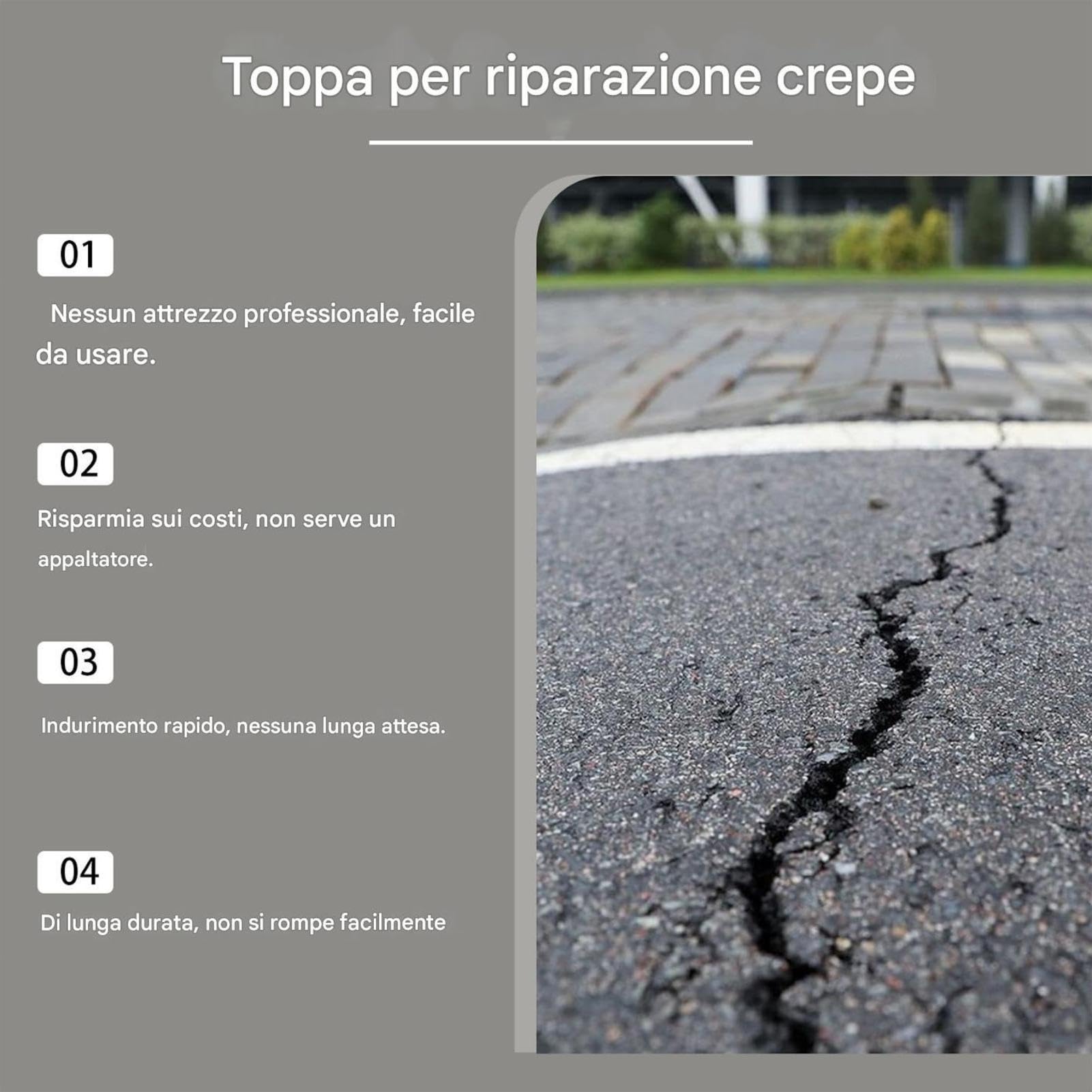 Riempitivo per crepe di cemento Sigillante autolivellante ad alta elasticità Resina polimerica