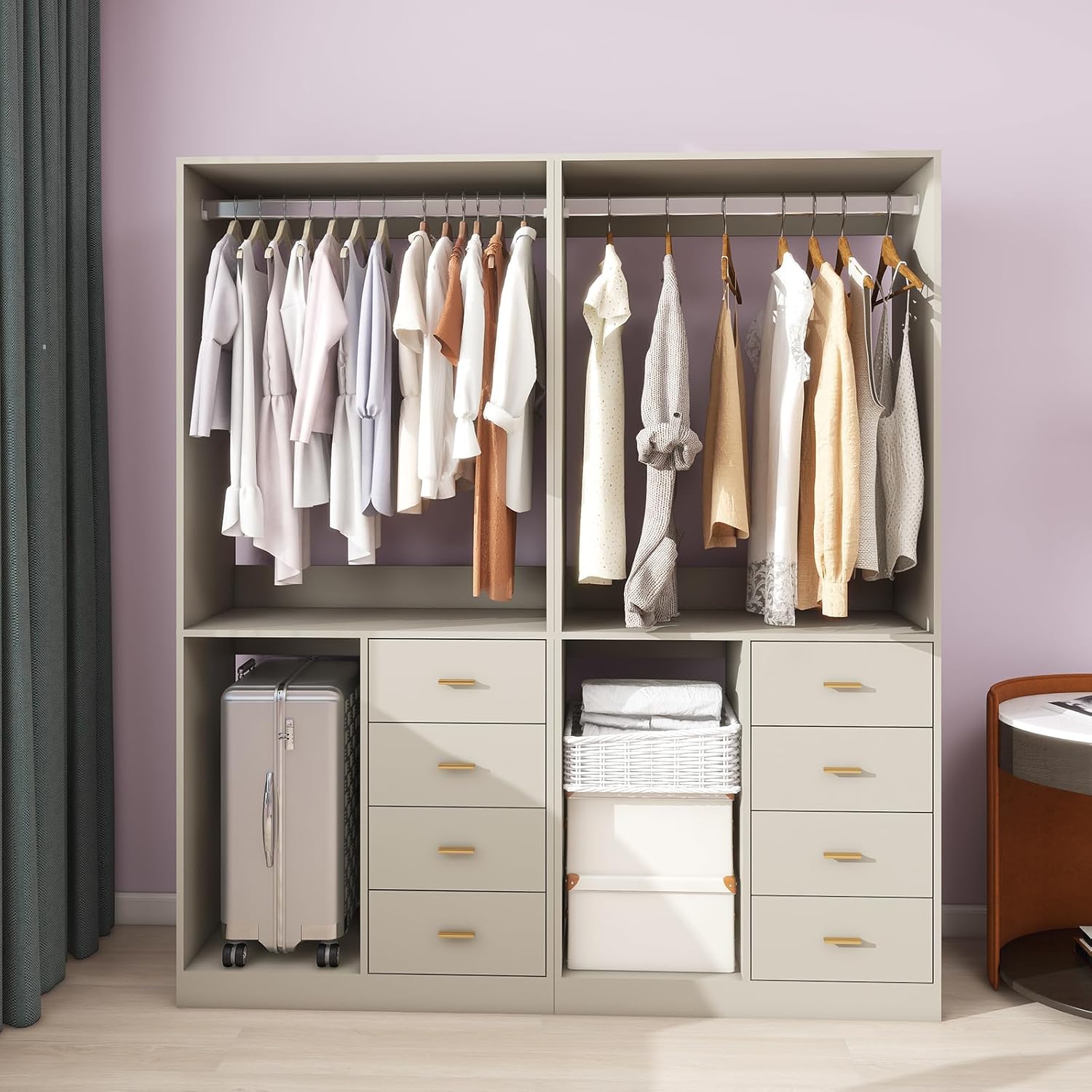 GraceGrove Modern Closet Organizer System Closet Storage