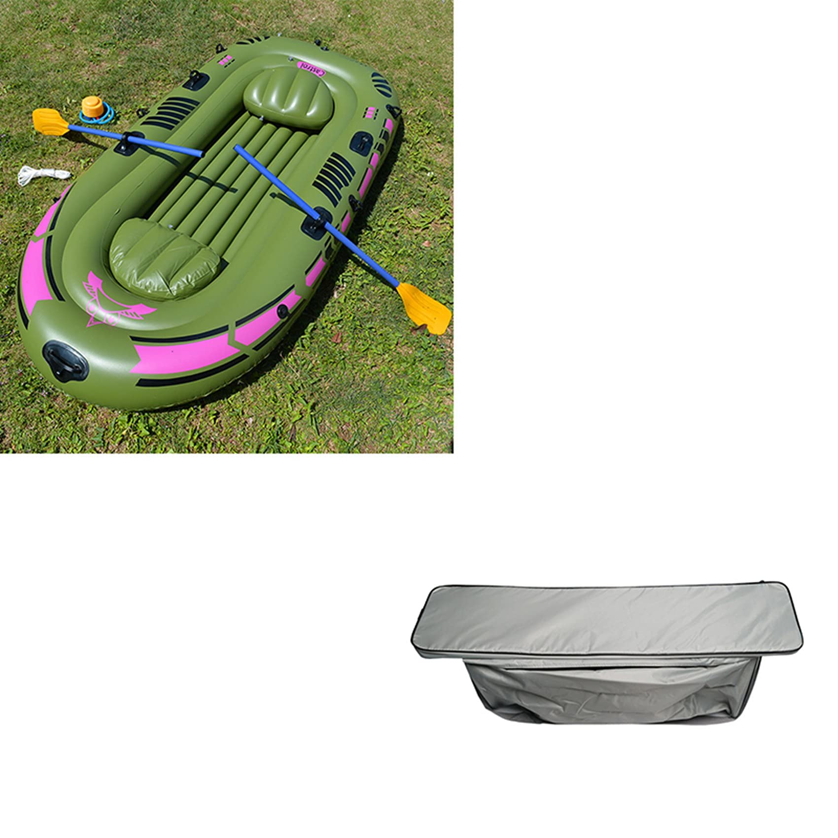 Bolsa de Almacenamiento de Asiento de Inflable de Canoa con CojíN de Asiento Acolchado Bolsa de Asiento Bolsa de Almacenamiento CojíN