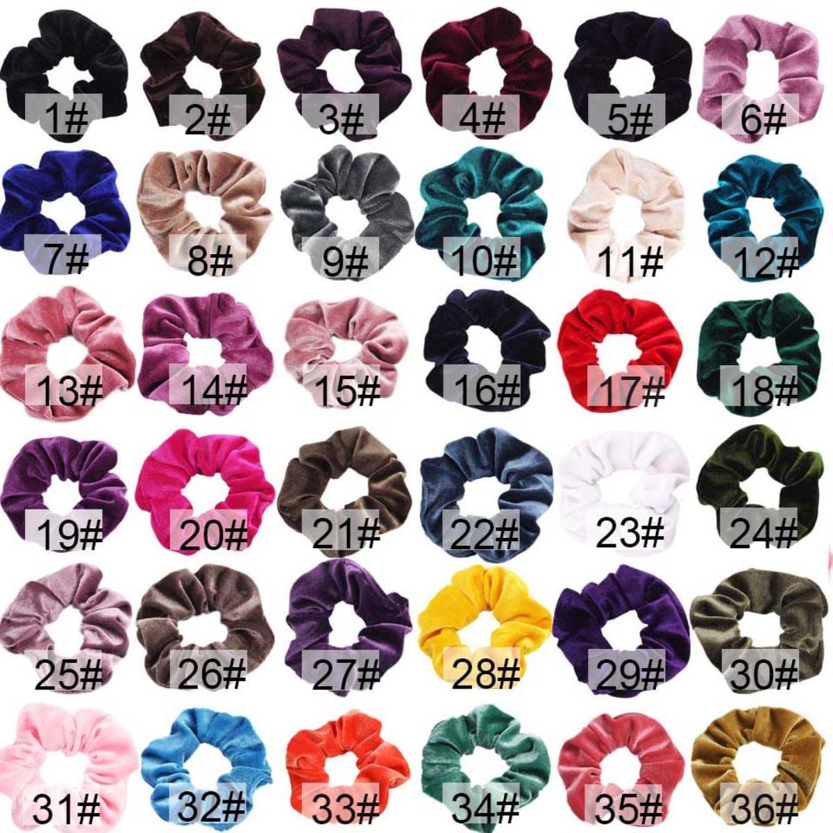 1/3/5/10 szt. Aksamitne gumki do włosów gumki do włosów akcesoria Scrunchie ozdoby elastyczne gumki do włosów Tiara Woman-27,3 szt. (21 3 szt.)