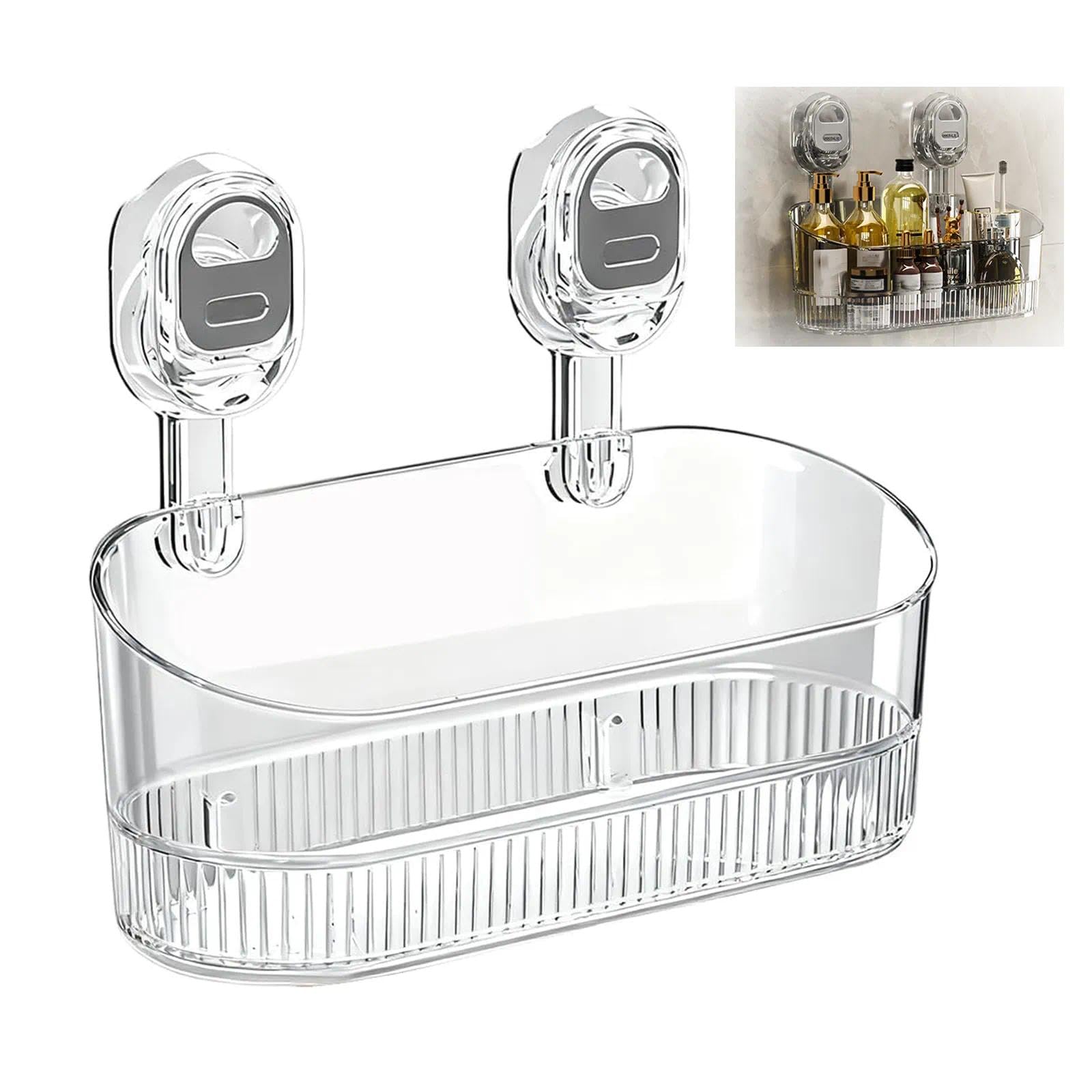 Boîte de rangement à ventouse pour éviter de percer le carrelage