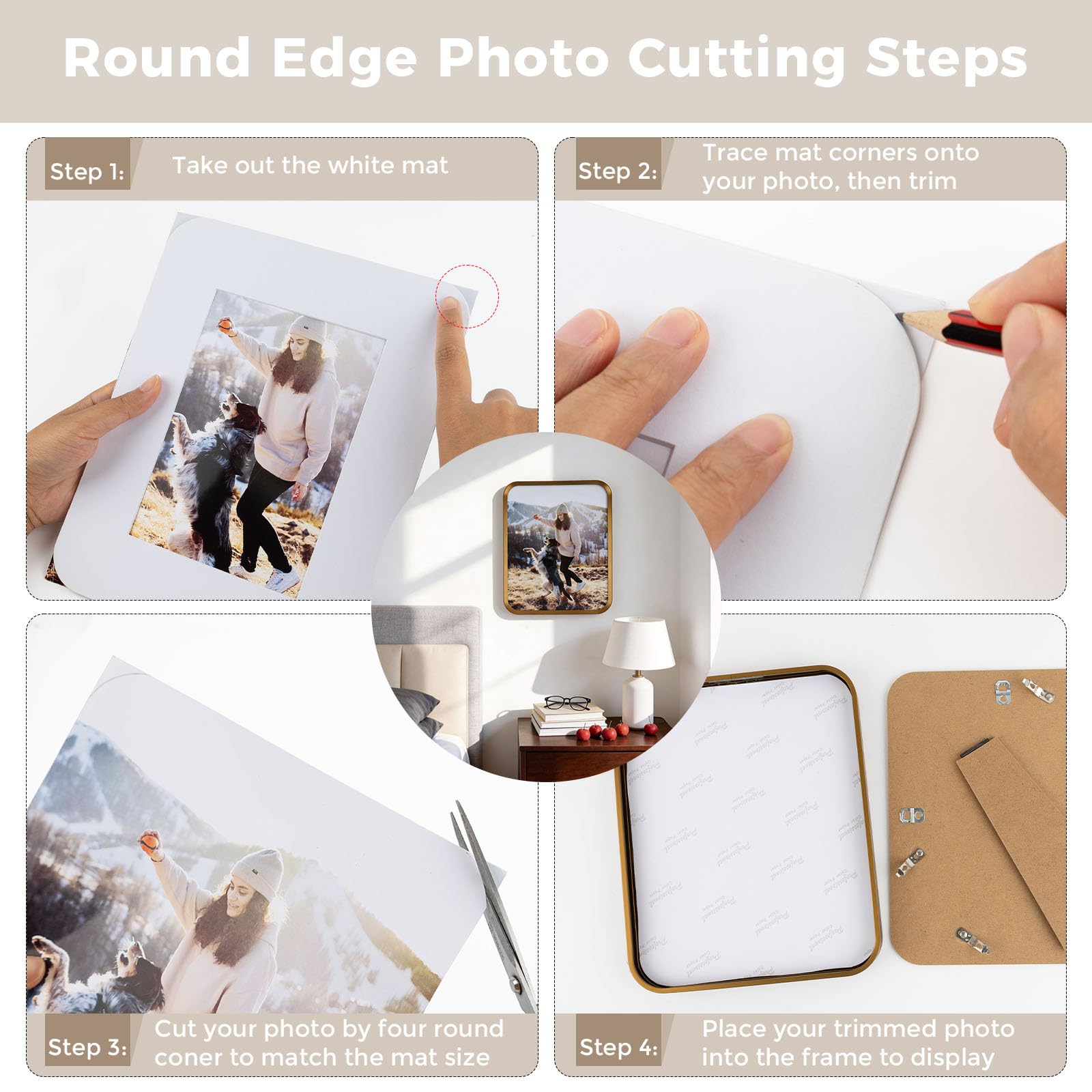 Best Picture Frame Deck Setups to Try in 2026 3 Golden State Art 11x14 Bronze Aluminum Picture Frame Mat for 8x10 — product photo
