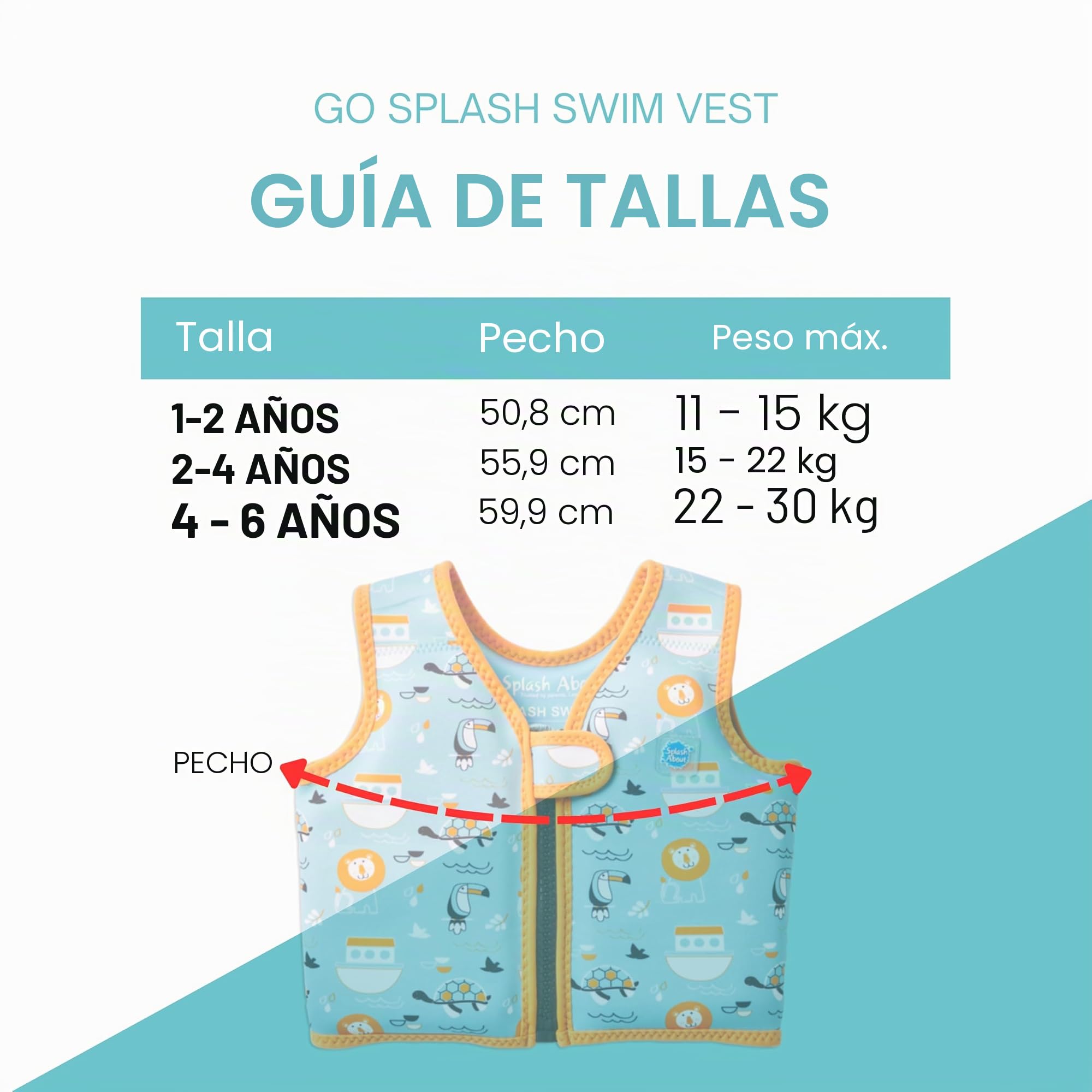 Splash About Splash About Go Splash Chaleco de Natación - Chaleco de natación Bebé-Niños