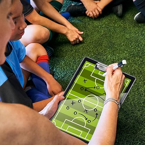 Miniatura 6 de Clearview - Portapapeles con 2 almacenamiento, borrado en seco de 8.5 x 11 pulgadas, resistente portapapeles de alta capacidad con soporte para