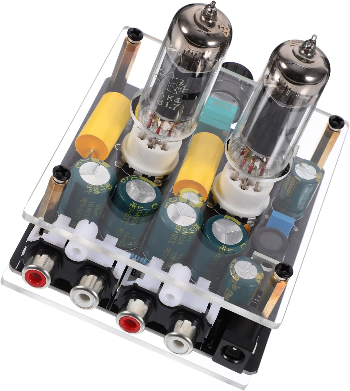 6k4/6a2 Vacuum Electron Tube Valve Preamp Amplifier Board Dc12-16v for Hifi Sound System, Home Theater Preamplifier, Phono Pre-amp for Turntable DIY Audio
