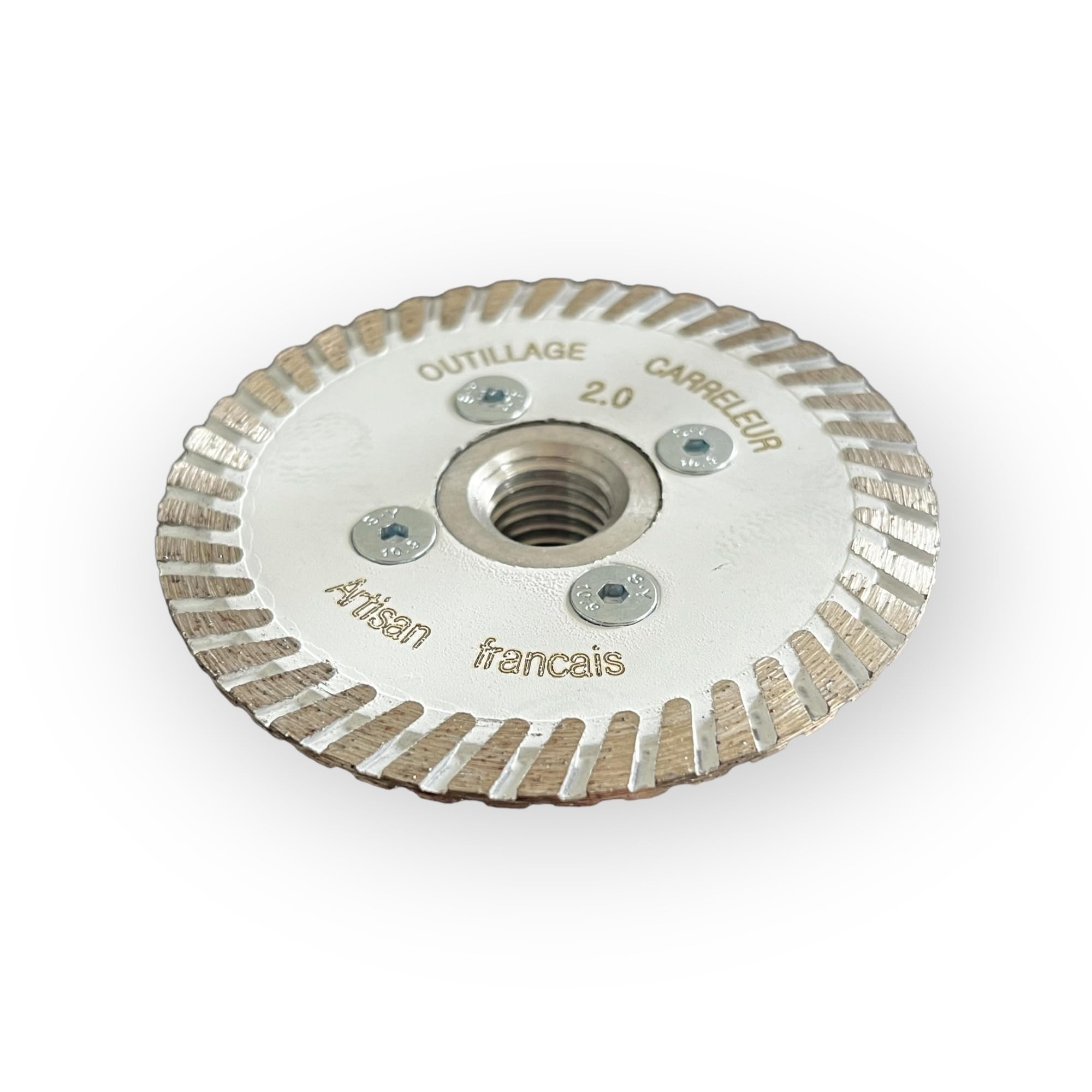 Mini Disco Diamantato M14 Ø75 mm – per Rettificare Piastrelle, Scavare Colla e Dettagli Giunzioni – per Smerigliatrice Angolare Filettatura M14 – Qualità Pro – Outillage Carreleur 2.0