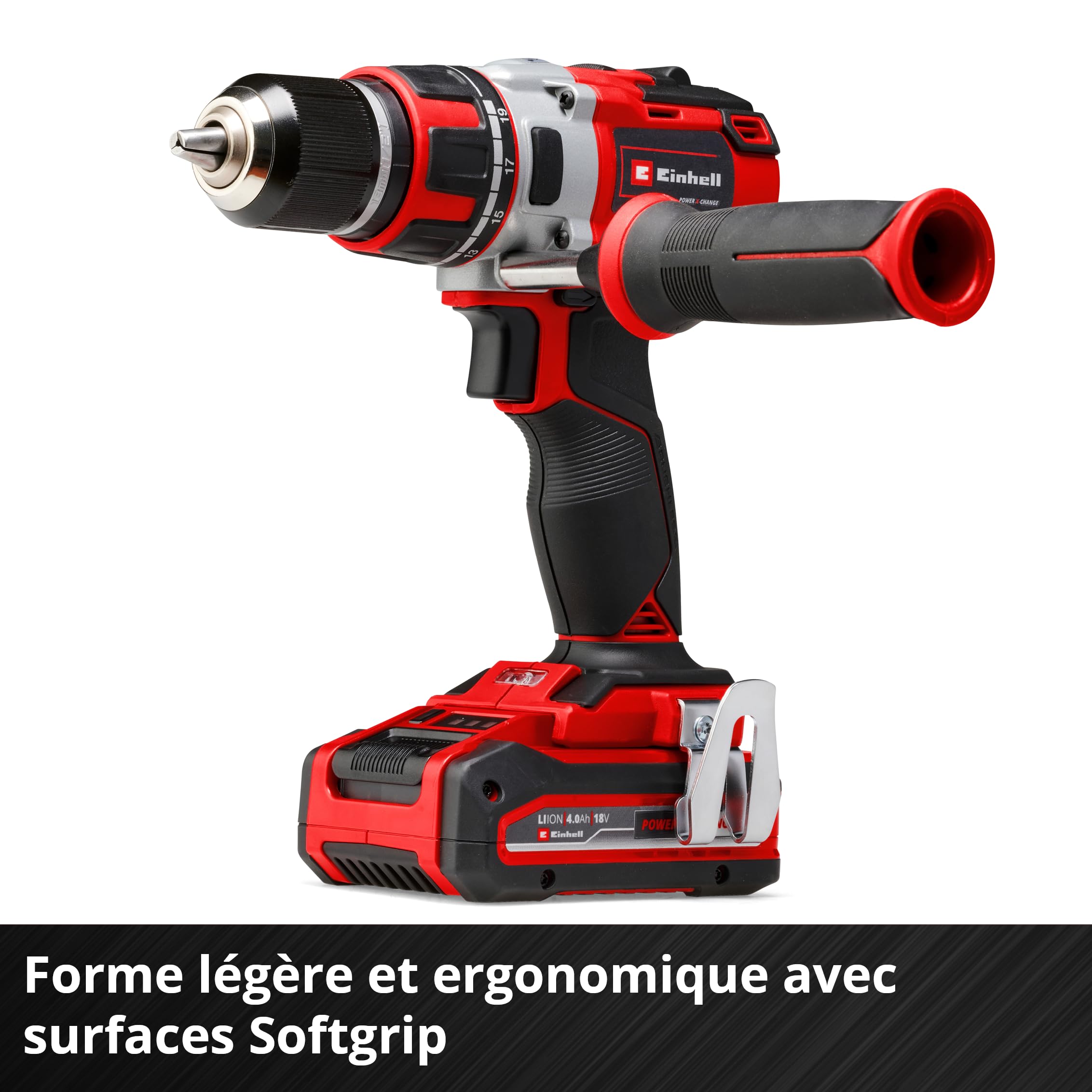 Einhell Professional Perceuse visseuse sans fil TP-CD 18/80 Li BL-Solo Power X-Change (18V, moteur Brushless, couple 80 Nm, Mandrin 13mm) Livré sans Batterie ni Chargeur