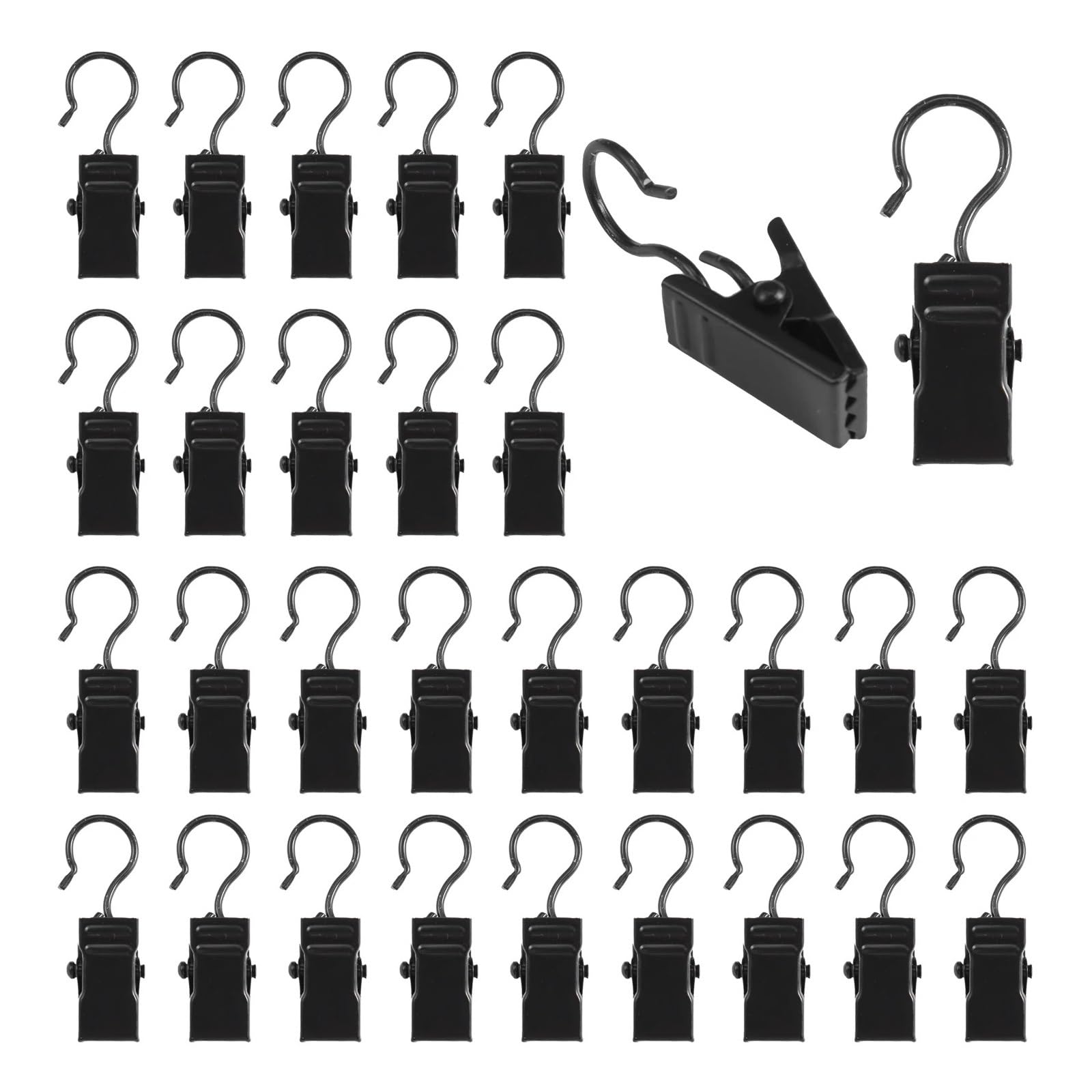 Vorhanghaken 30 Stück Vorhang-Clips mit Haken, Handtuch-Foto-Clips, Heimfenster-Zubehör
