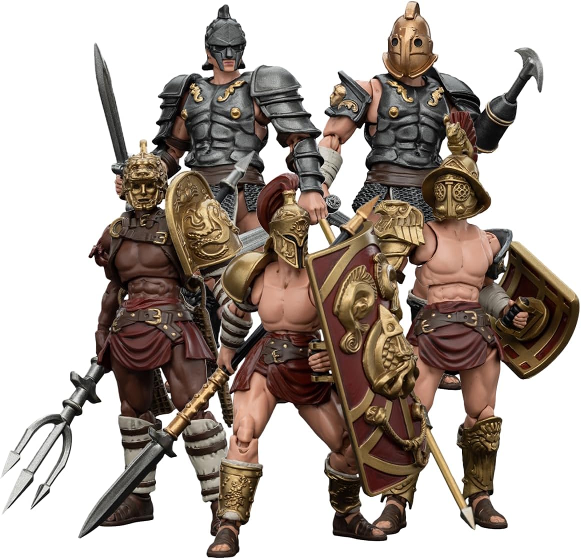 JOYTOY Strife 1/18 Action Figure Strife Roman Gladiator 5PCS Collection Model Birthday 4.2 Inches